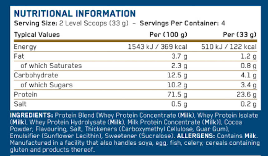 Whey concentrée - Critical Whey - Milkshake au Chocolat 3/3