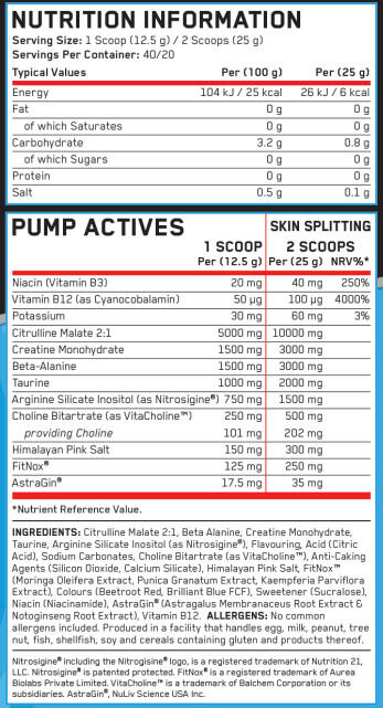 Pre-workout - ABE Pump - Slush Puppie 500g 3/3