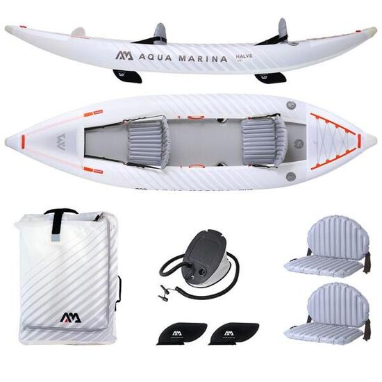 Kayak gonflable 2 places Aqua Marina Halve PU – Ultra-léger & polyvalent