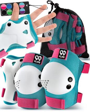 Protection Roller Enfant Fille - Protection Velo 3-12 Protege Genoux Skateboard