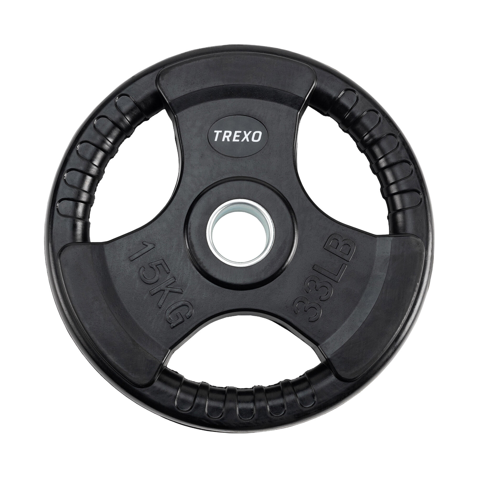 XTREXO Litinové závaží s gumou TREXO 15 kg