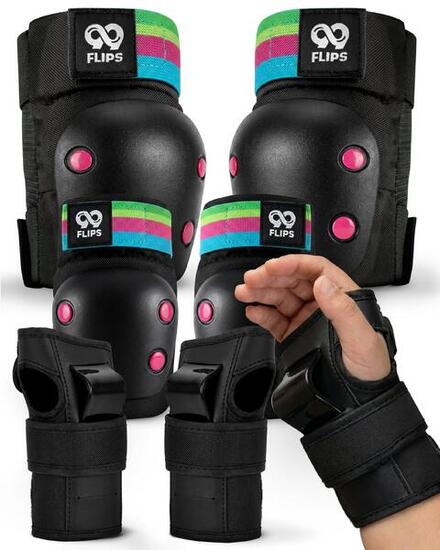 Protection Roller Enfant Fille - Protege Trotinette, Skateboard, Velo 3-12 ans