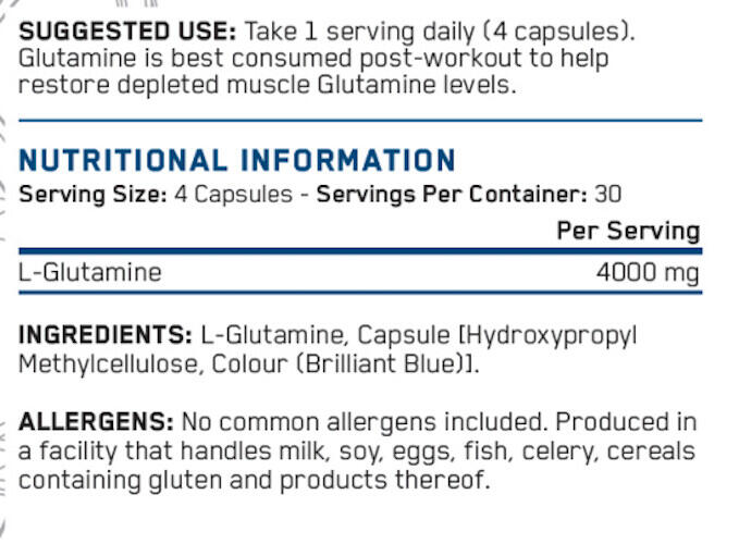 L-Glutamine - Glutamine 4K - 120 Gélules 3/3