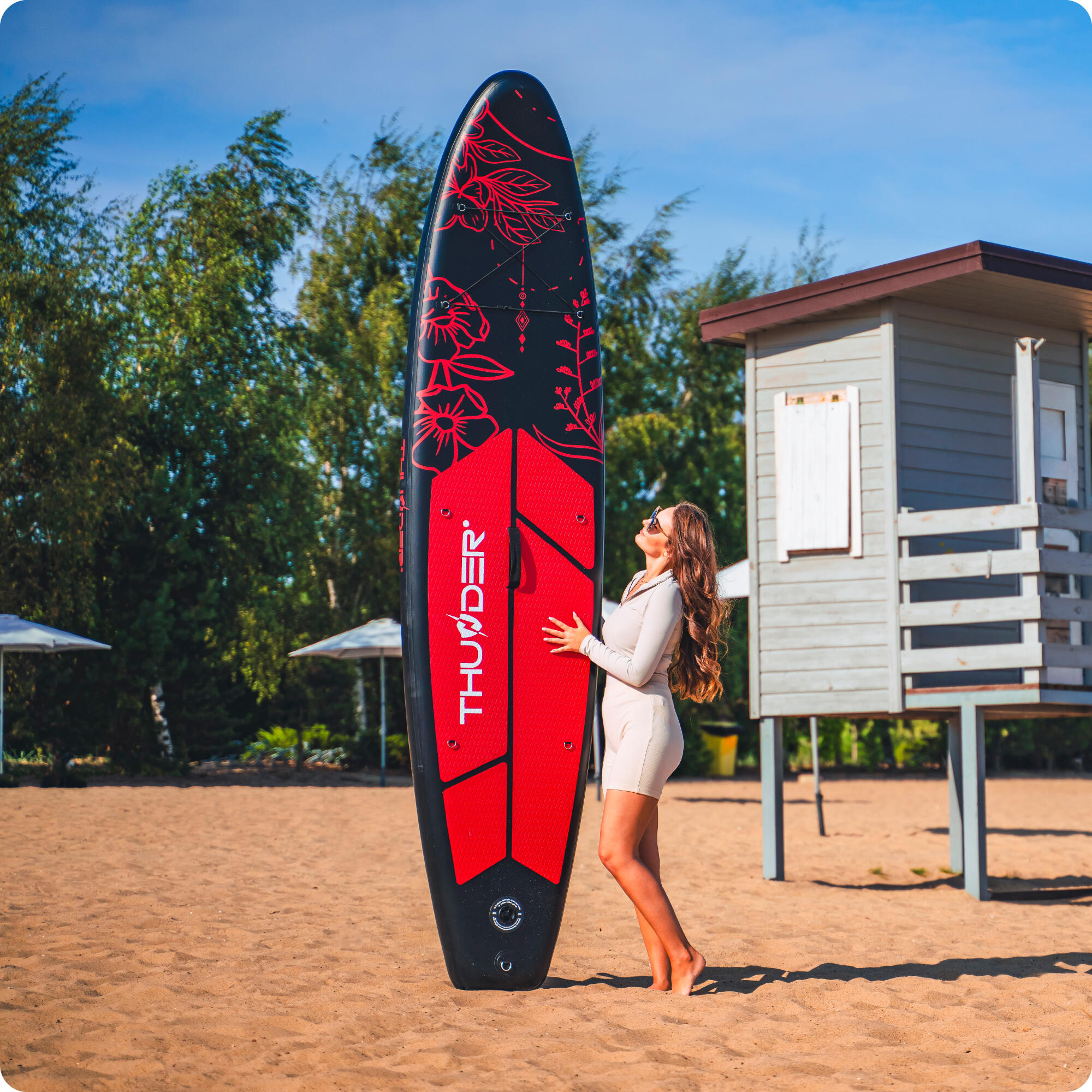 Opblaasbaar SUP-board met accessoires THUNDER MOTH 320cm | Decathlon