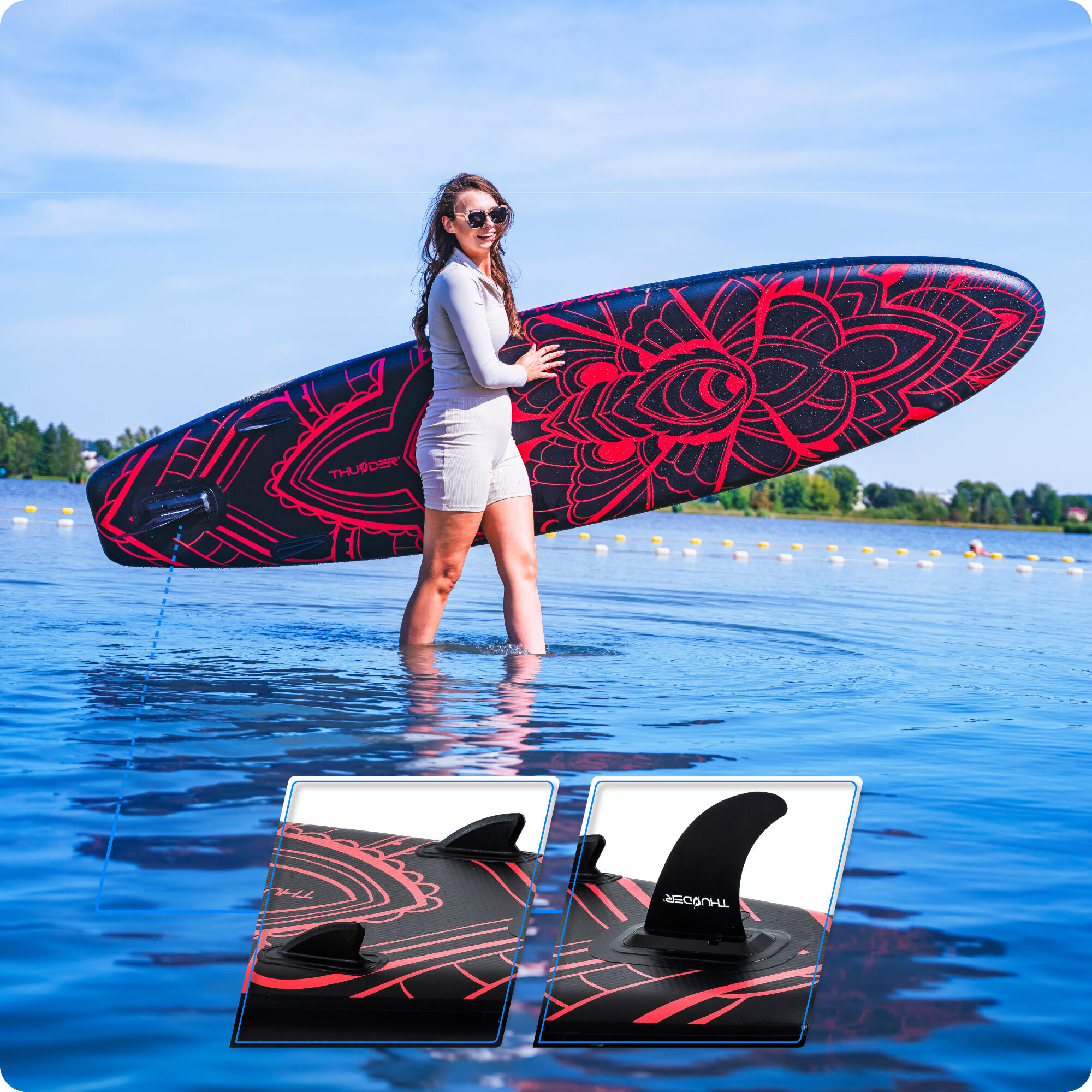 Aufblasbares SUP-Board mit Zubehör THUNDER MOTH 320cm 4/8