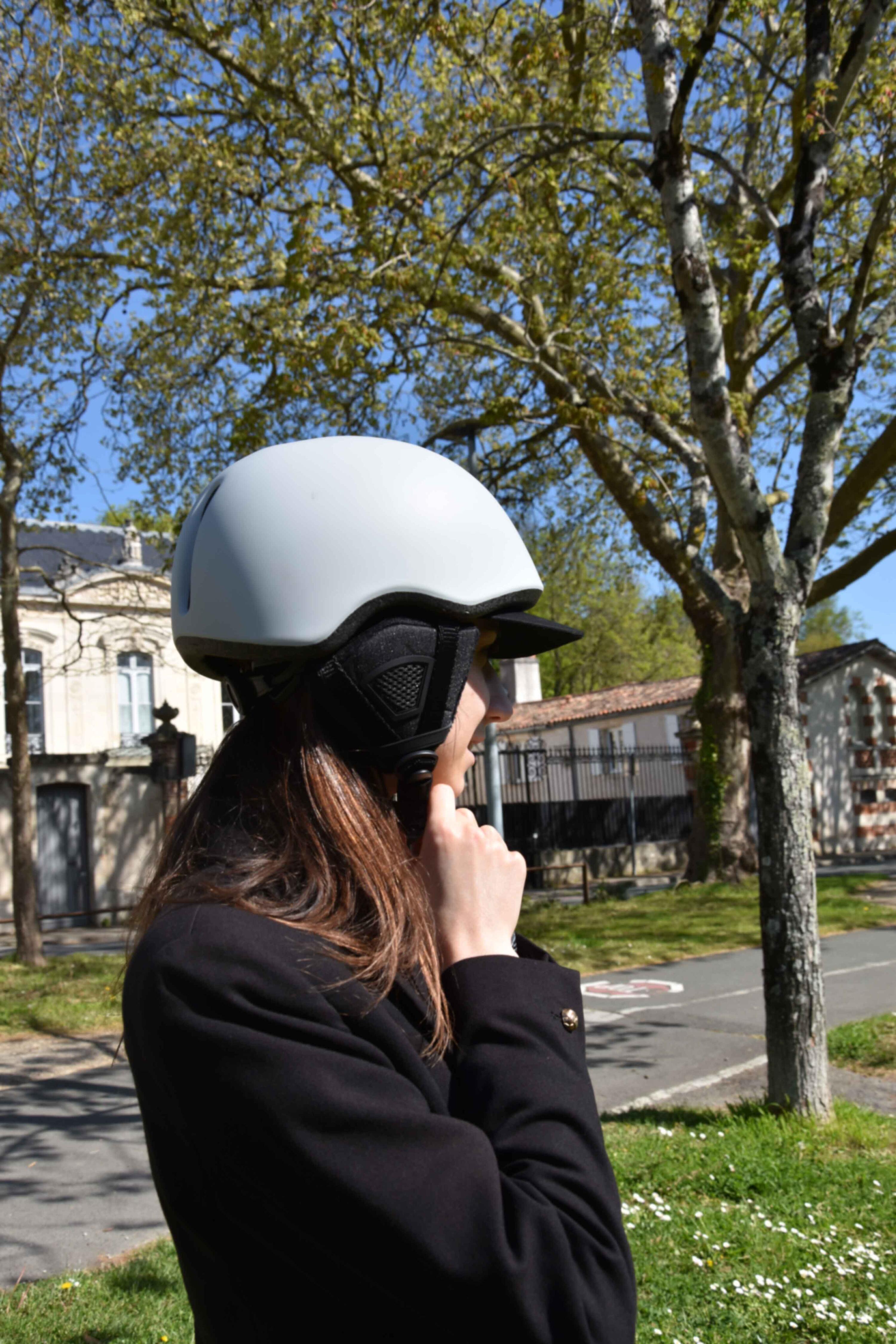 Casque vélo adulte 54-58 cm Multisport Gris avec casquette amovible intégrée 4/7