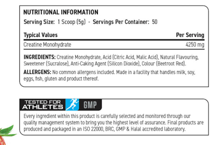 Créatine monohydrate - Creatine Monohydrate Micronized - Fraise et Framboise 3/3