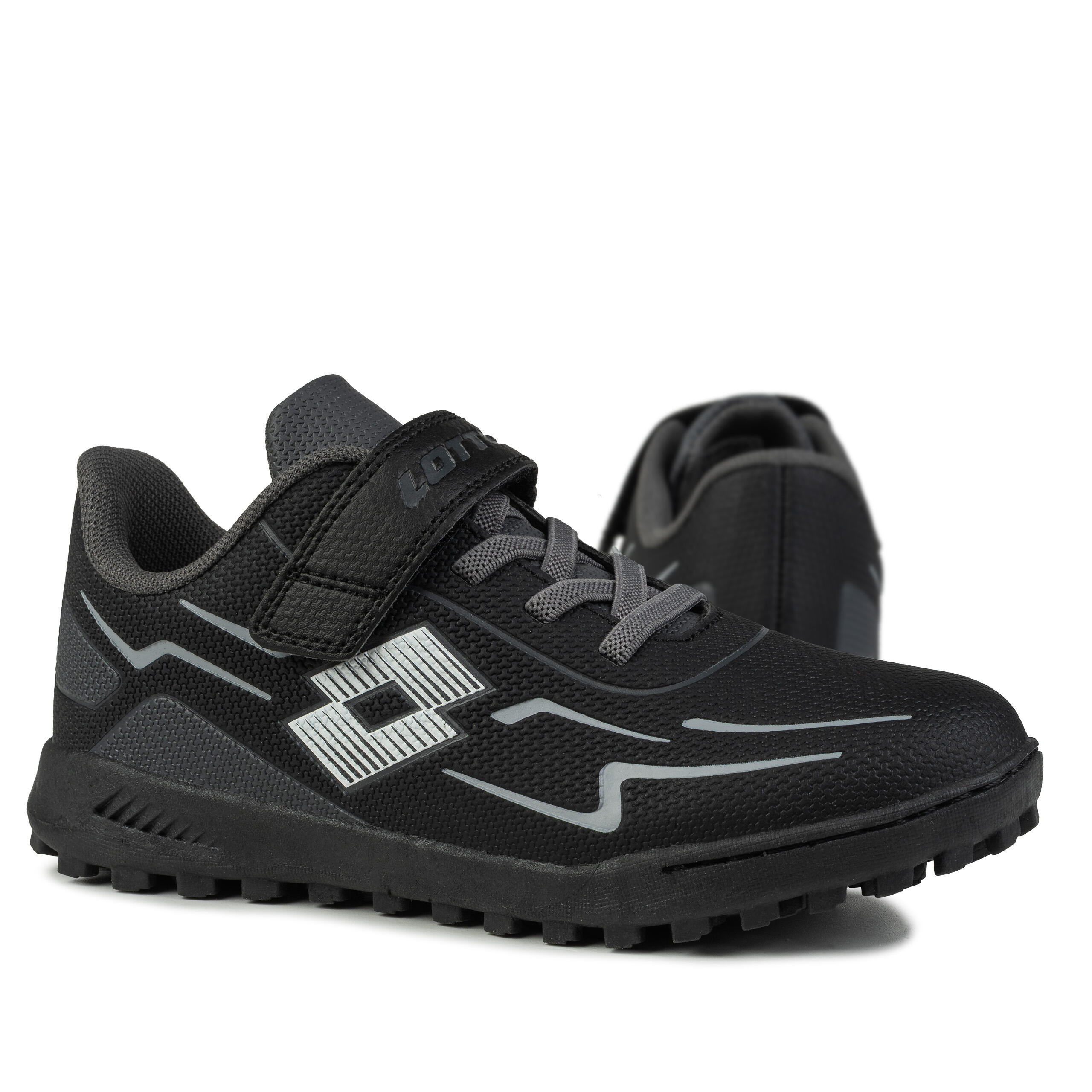 Lotto KOBATO K Kinder Fußballschuh 2601520K 1119 Black/DK. Grey 7/7