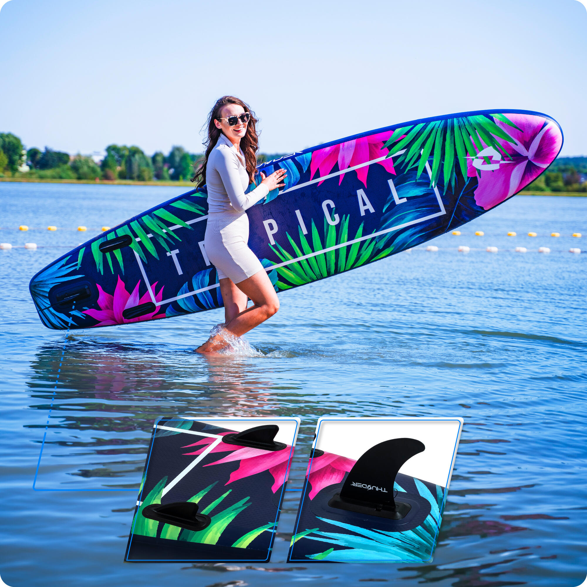Planche de SUP gonflable avec accessoires THUNDER TROPI 320cm 4/8