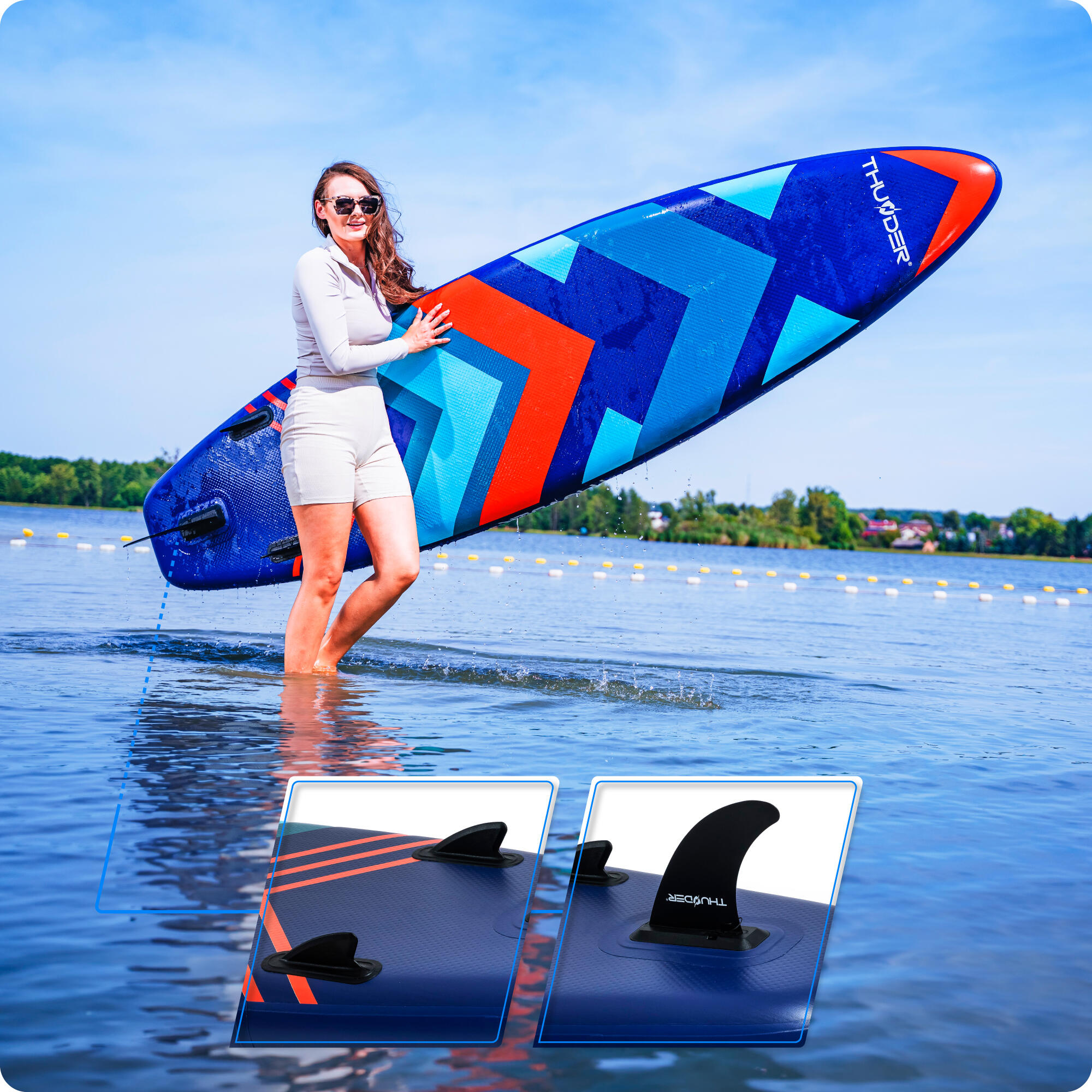 Planche de SUP gonflable avec accessoires THUNDER STRIPES 320cm 4/8