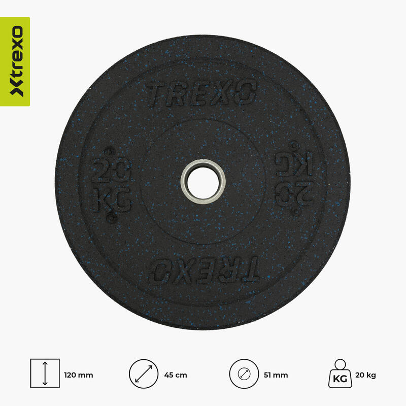 Greutatea barei de protecție XTREXO Olympic 20 kg