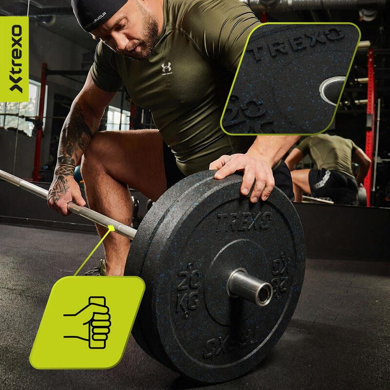 Greutatea barei de protecție XTREXO Olympic 20 kg