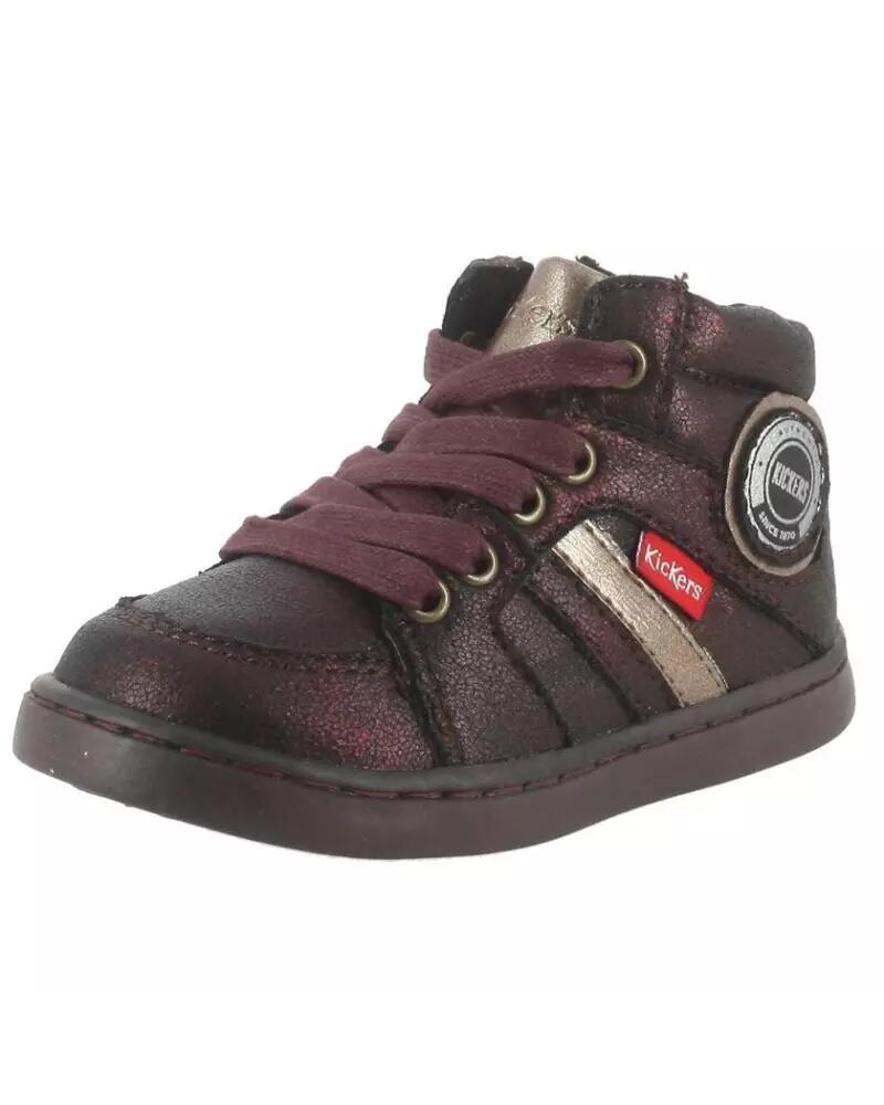 Baskets Fille Baskets Kickers Bordeaux Bordeaux Kickers 2/6