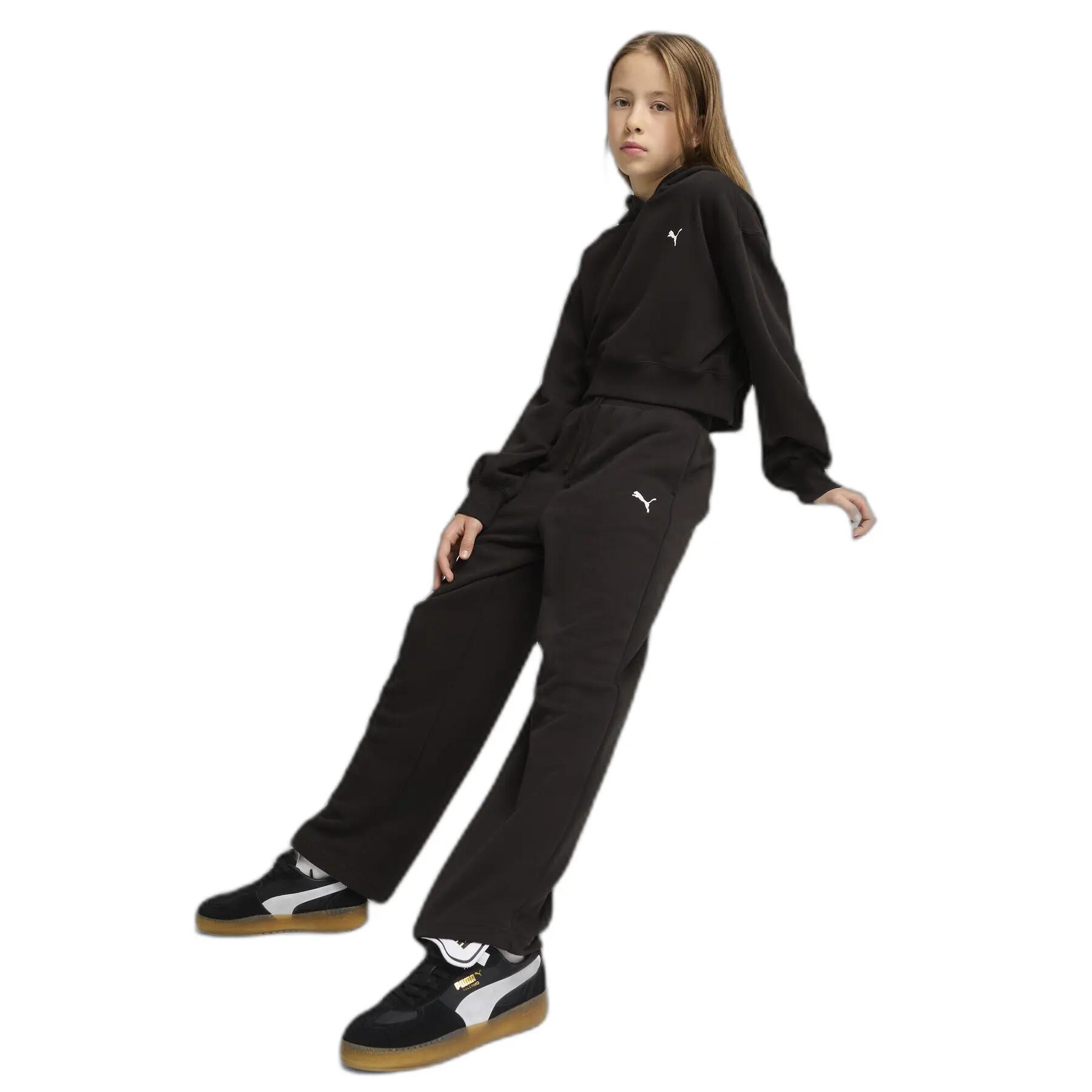 Felpa corta con cappuccio da bambina Puma Wardrobe ESS Relaxed TR 3/5