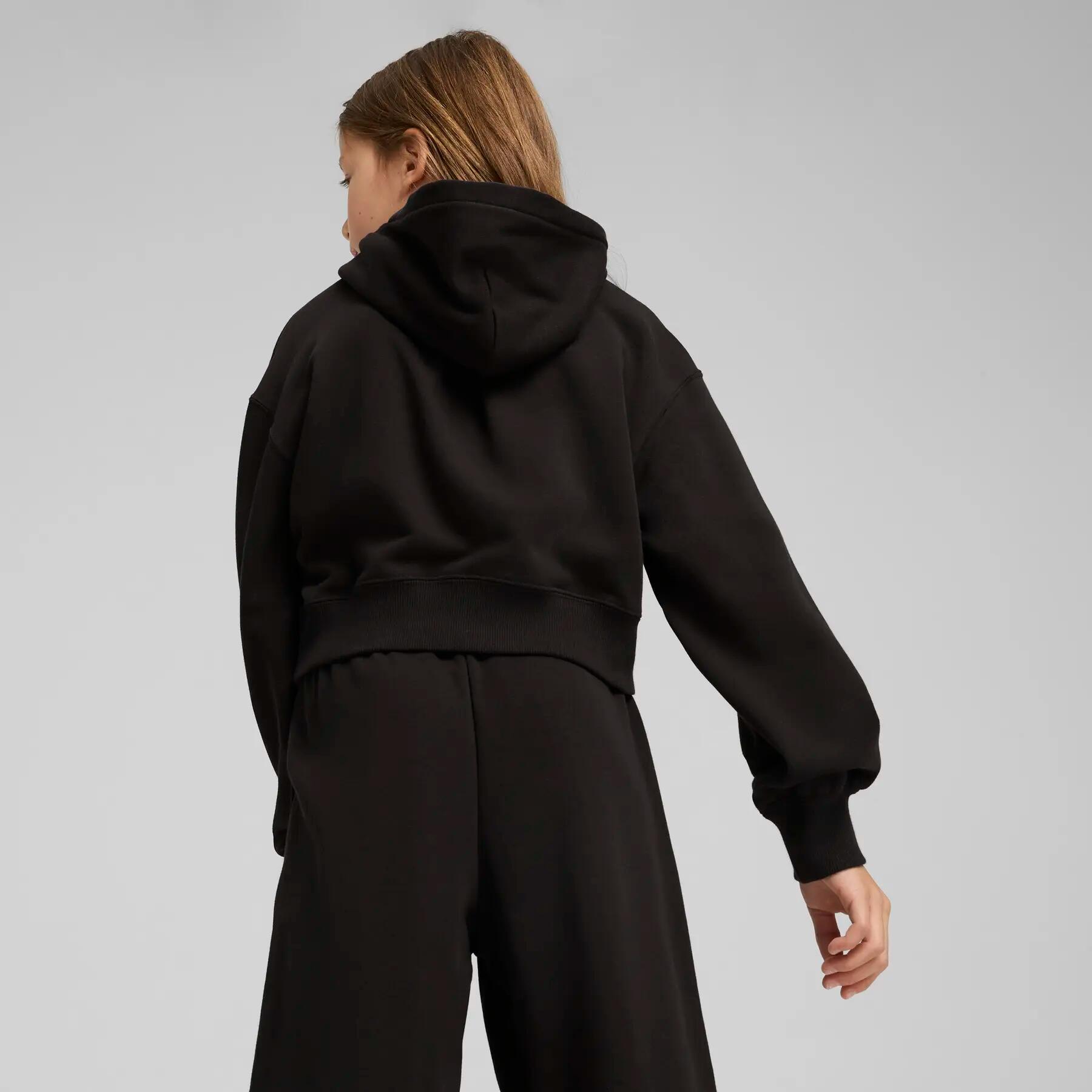 Felpa corta con cappuccio da bambina Puma Wardrobe ESS Relaxed TR 5/5
