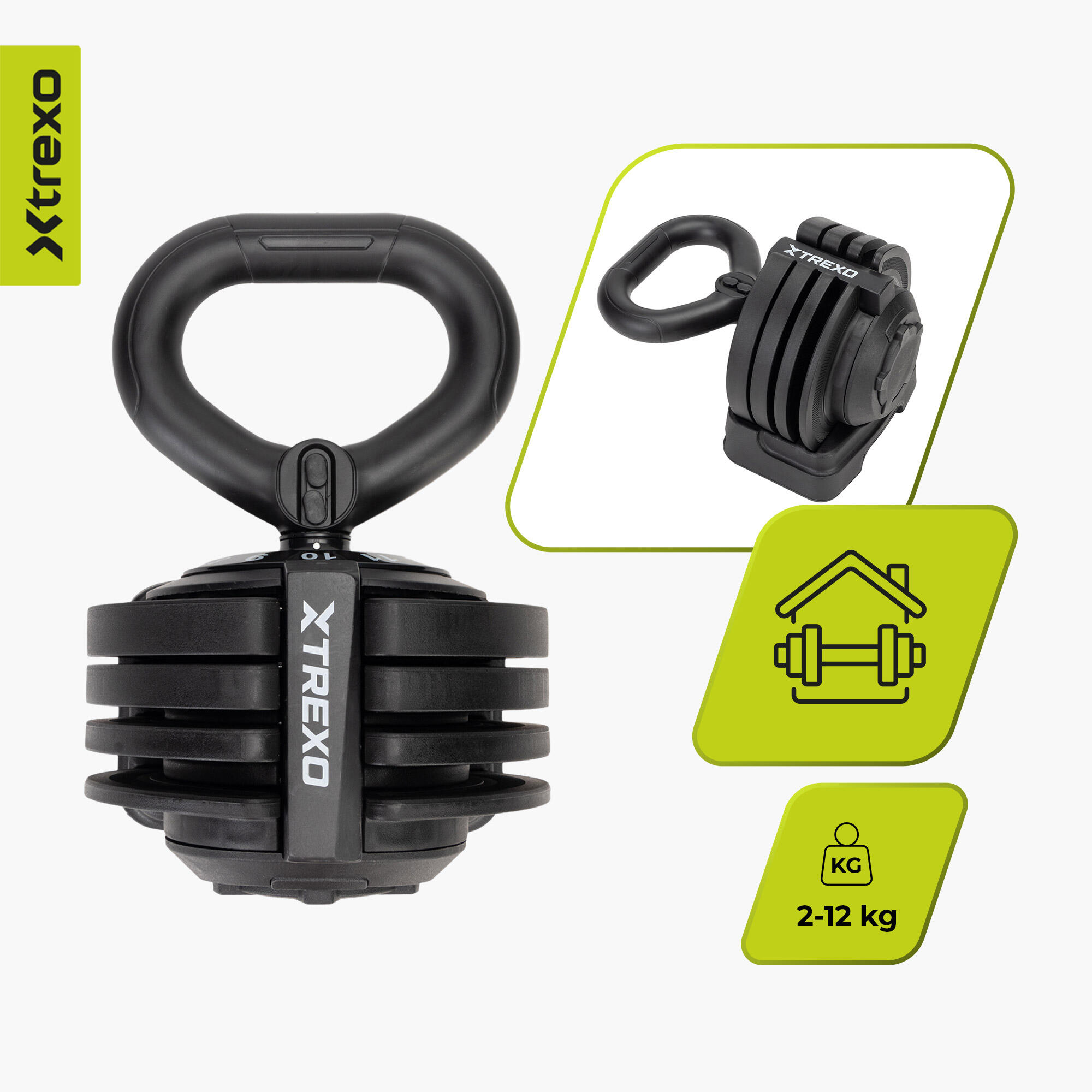 Kettlebell regolabile XTREXO TXO-B4W004 4/7