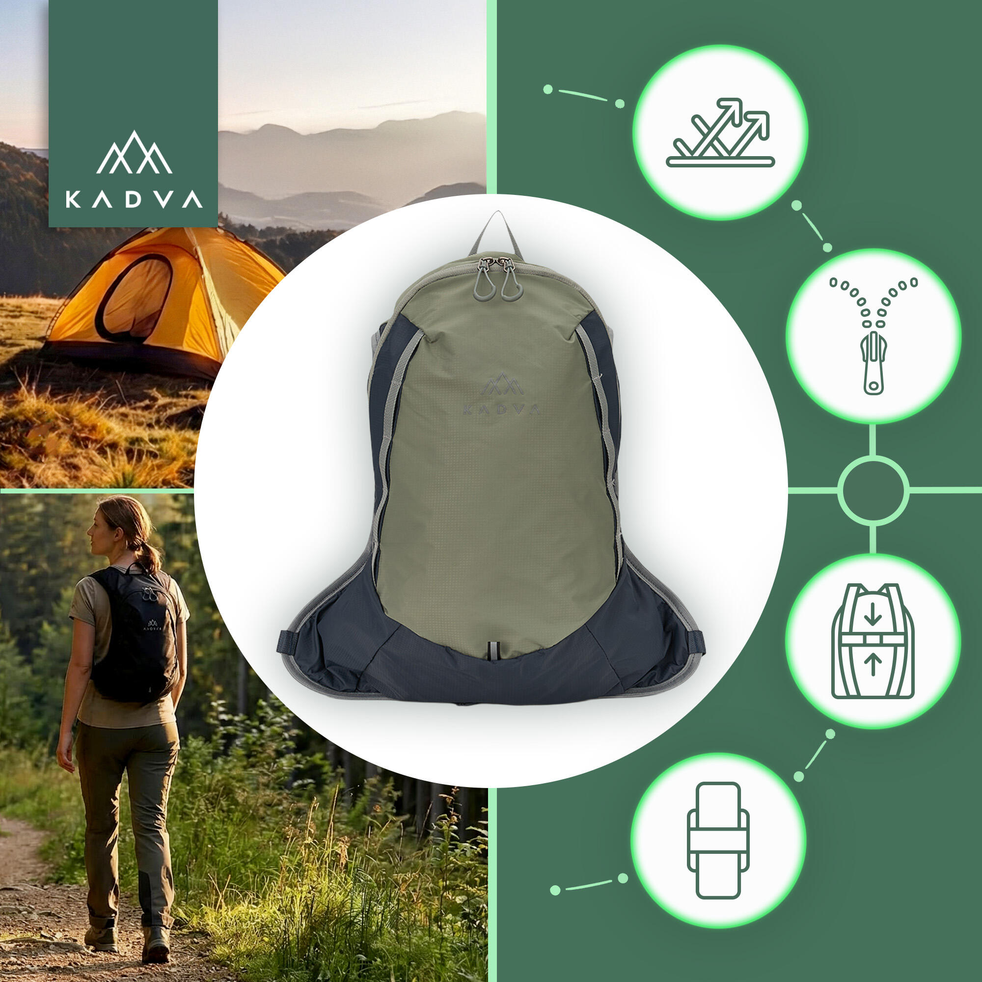Sac à dos de randonnée KADVA Zivo 10 L 3/7