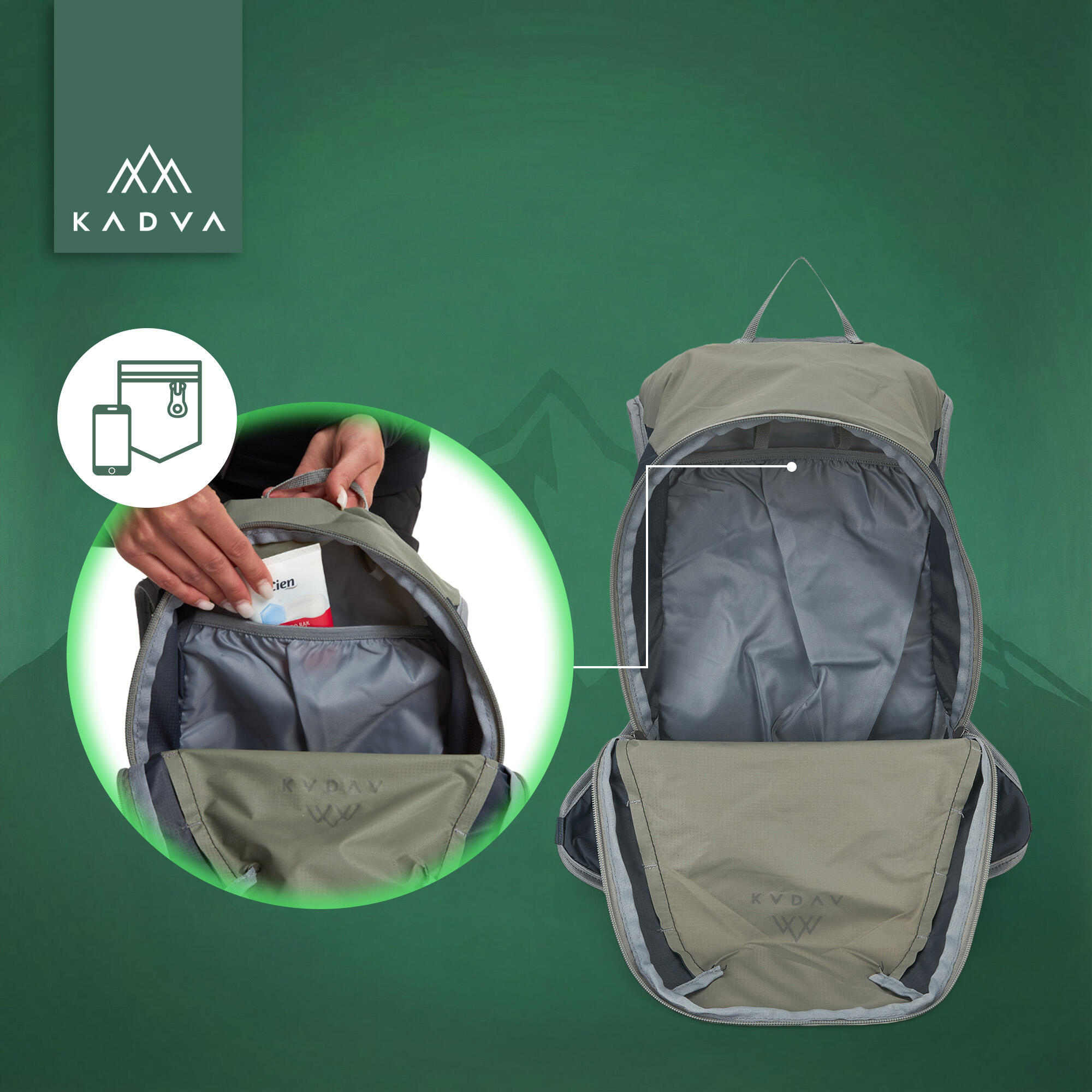 Sac à dos de randonnée KADVA Zivo 10 L 6/7