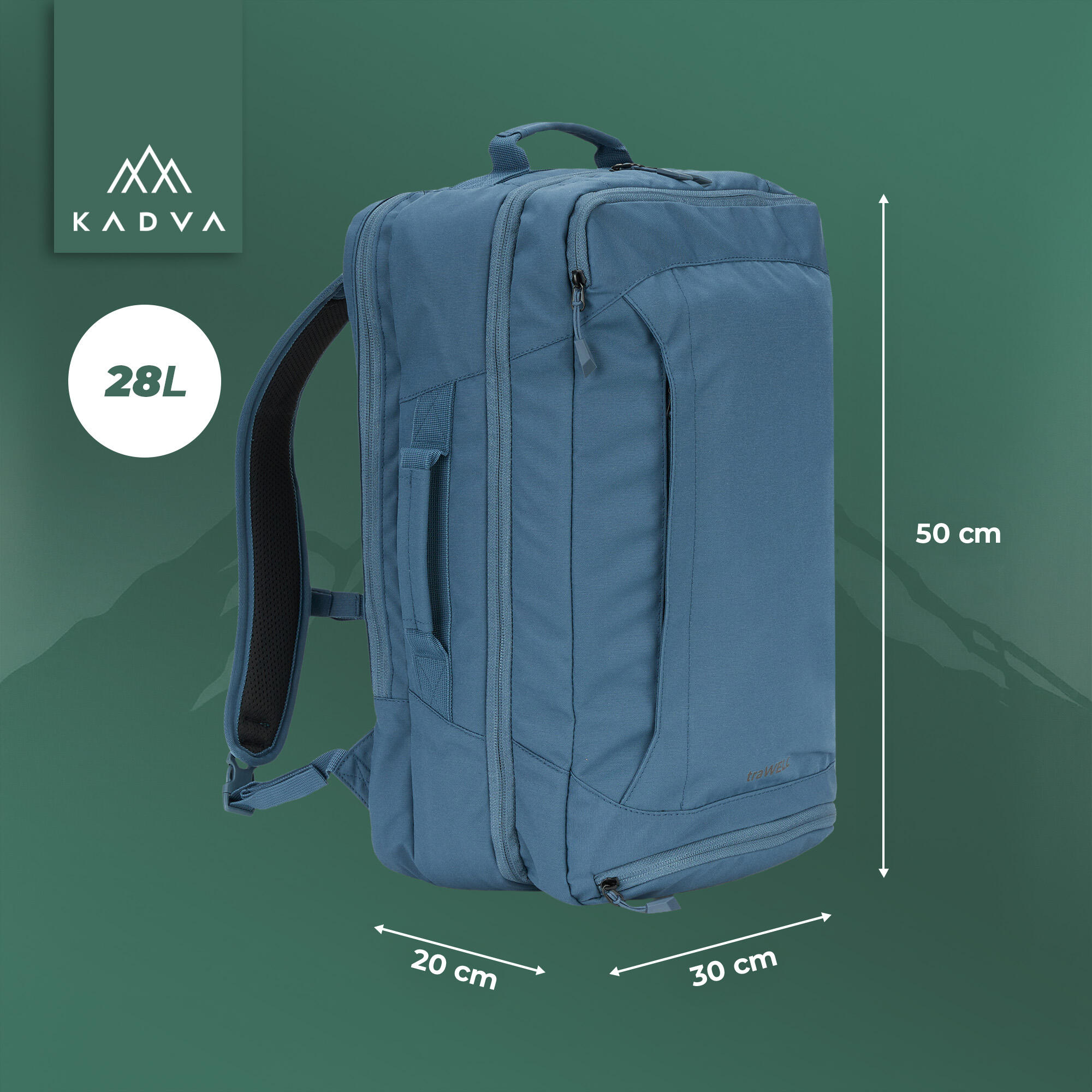 Mochila de turismo KADVA traWELL 28 l 2/7