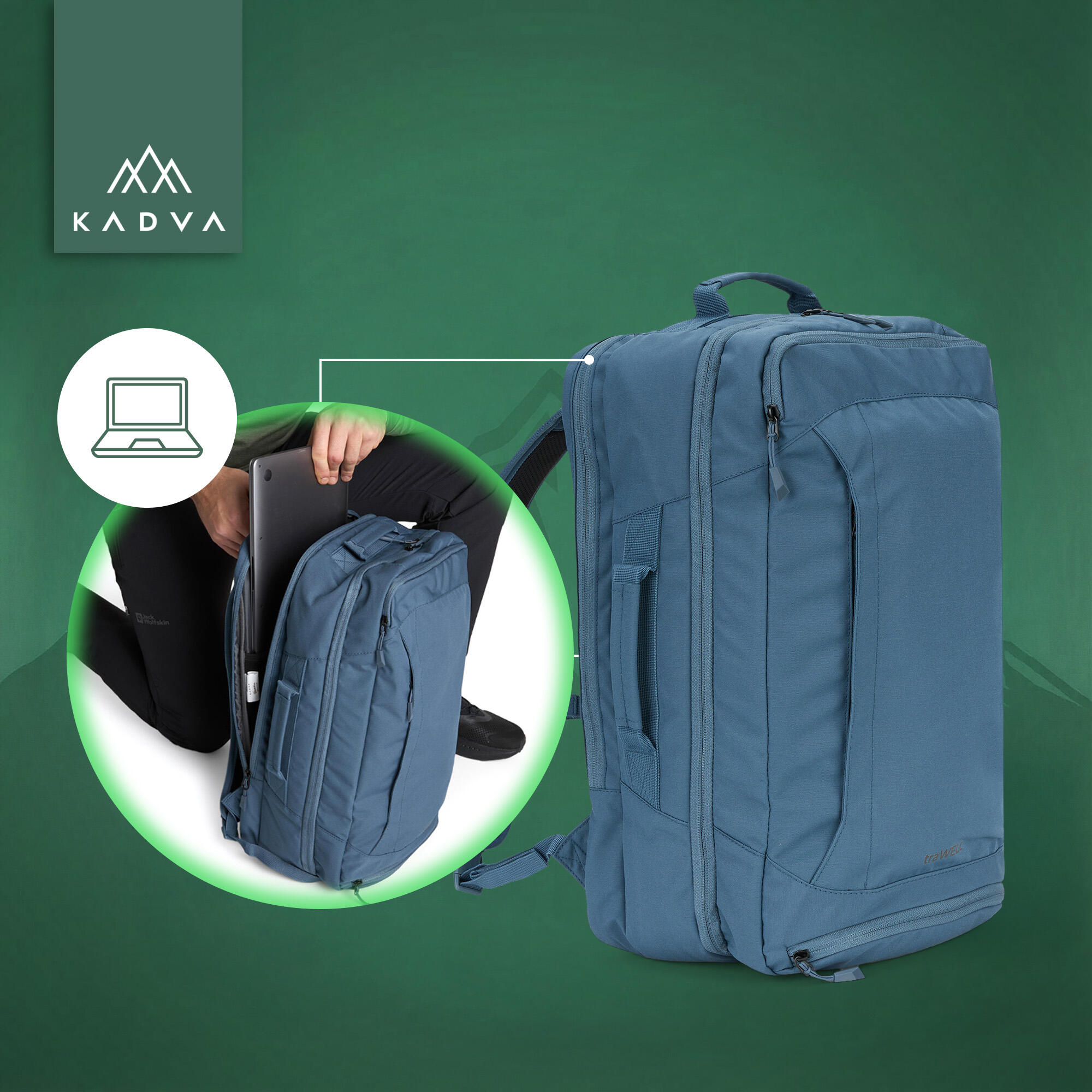 Mochila de turismo KADVA traWELL 28 l 5/7