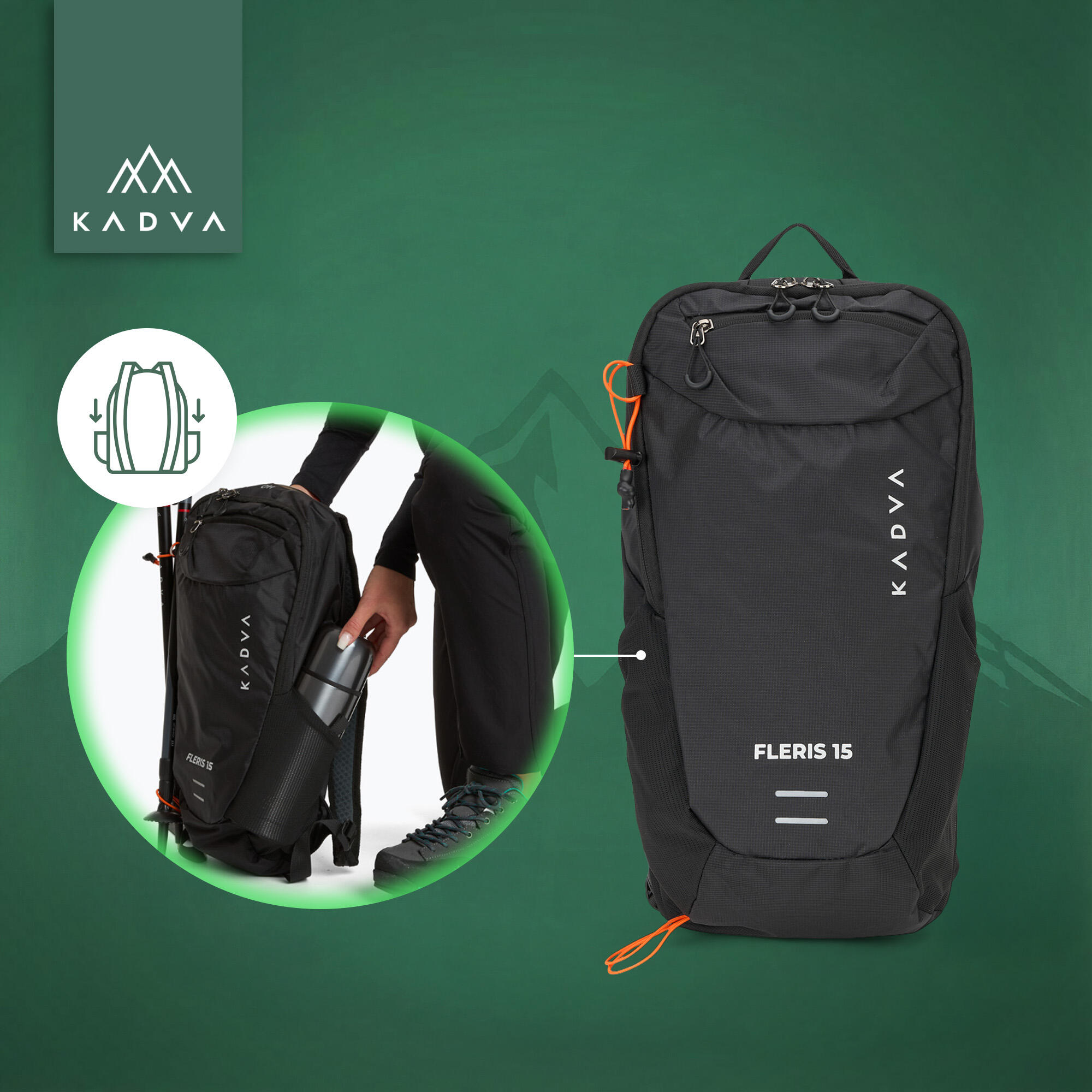 Mochila de turismo KADVA Fleris 4/7