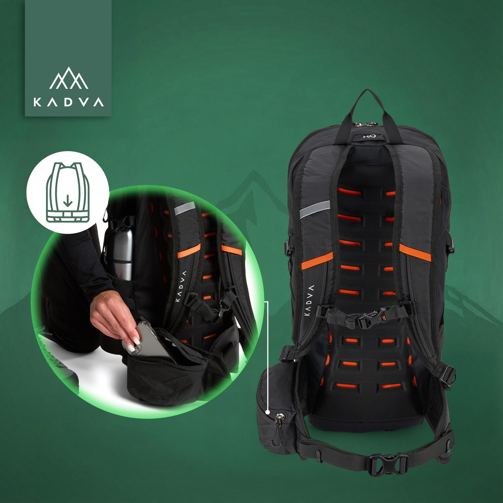 Mochila de turismo KADVA Fleiro 30 l 4/7