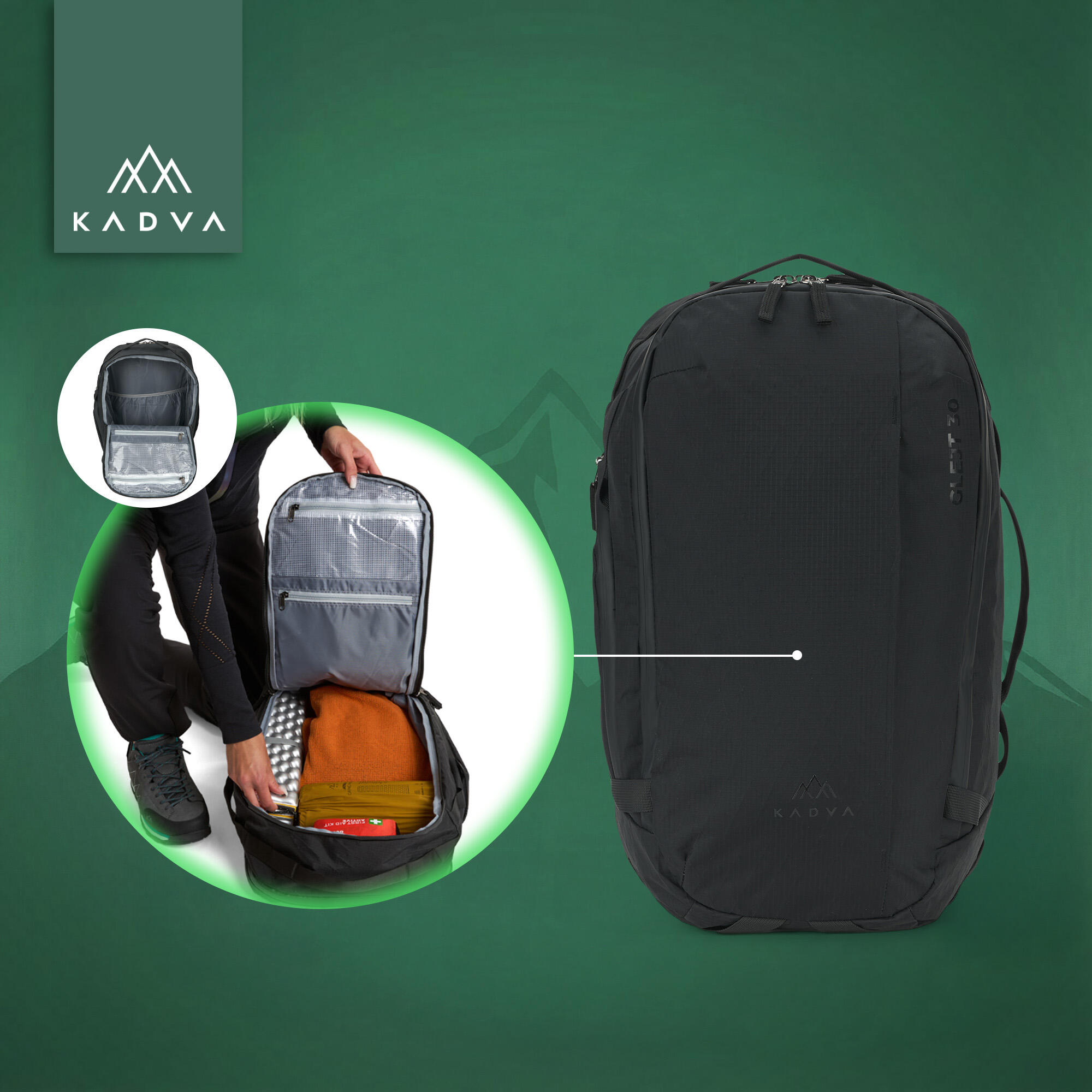 Mochila de trekking KADVA Glejt 6/7