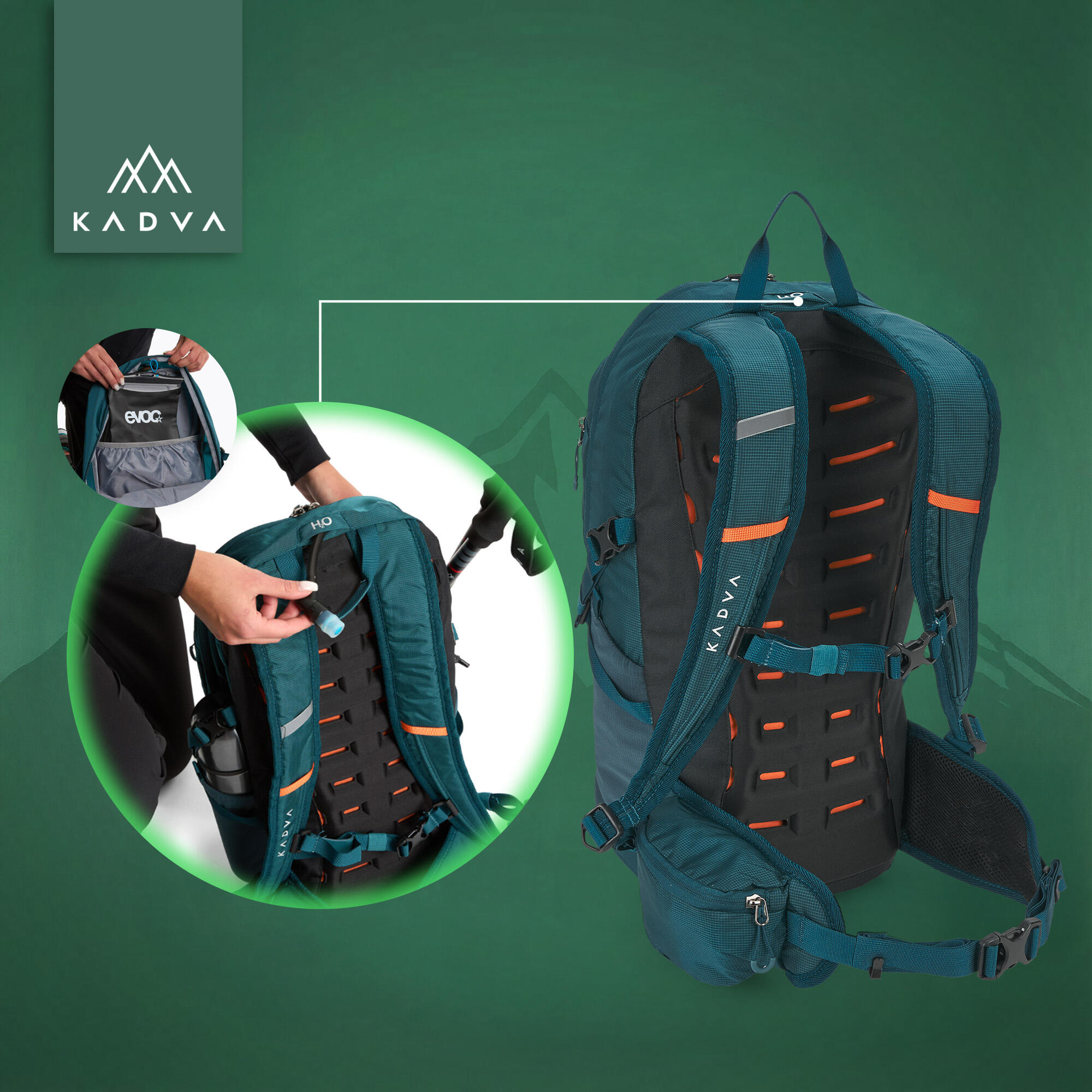 Mochila de senderismo KADVA Fleiro 30 l 6/7