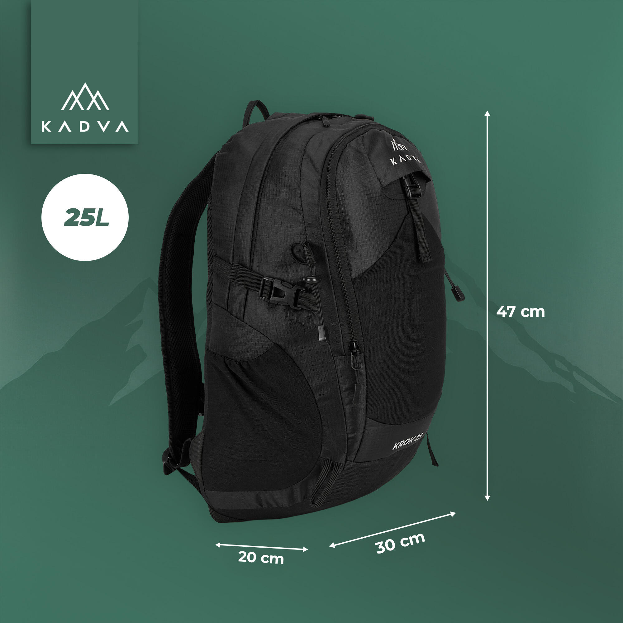 Mochila urbana KADVA Krok 25 l 2/7