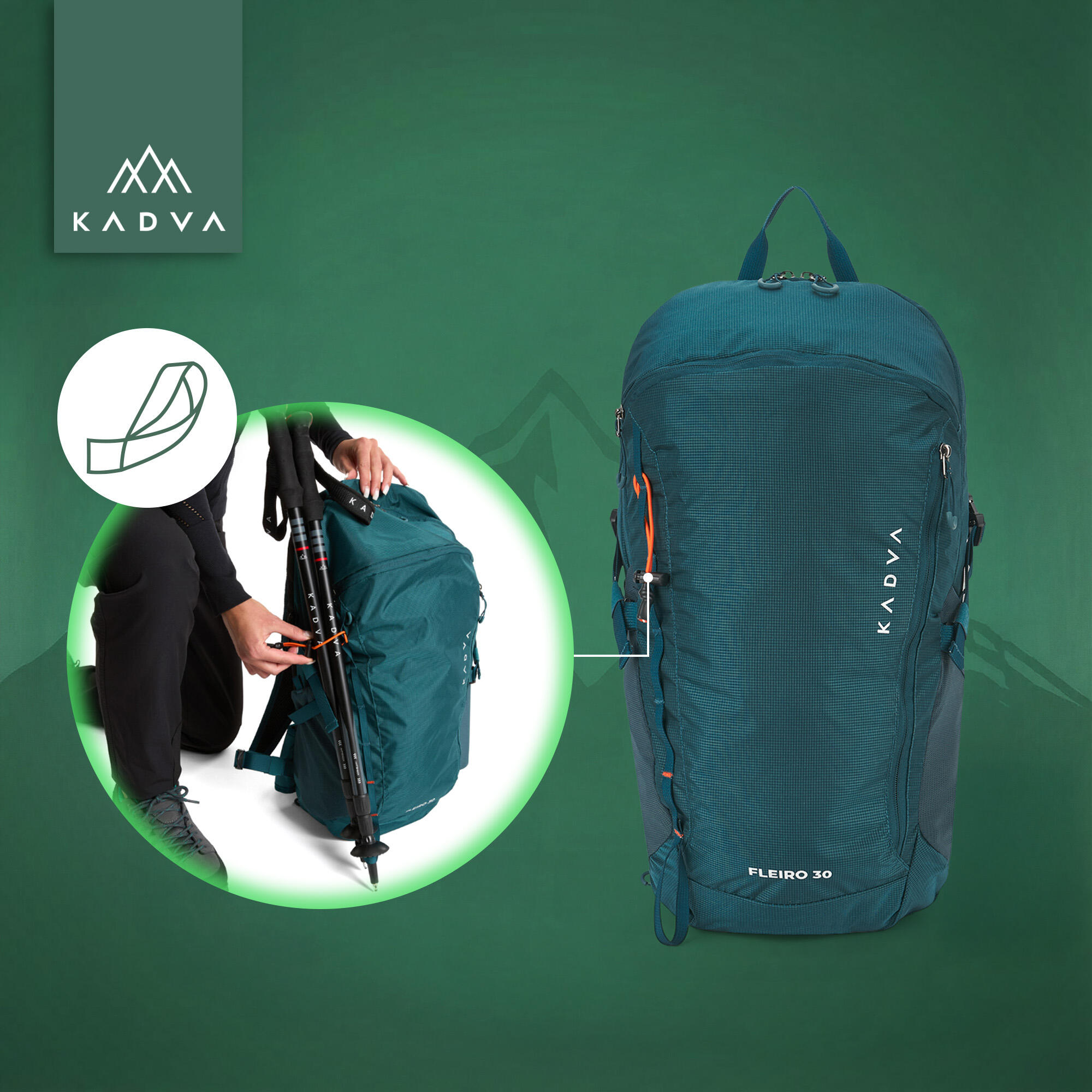 Mochila de senderismo KADVA Fleiro 30 l 5/7