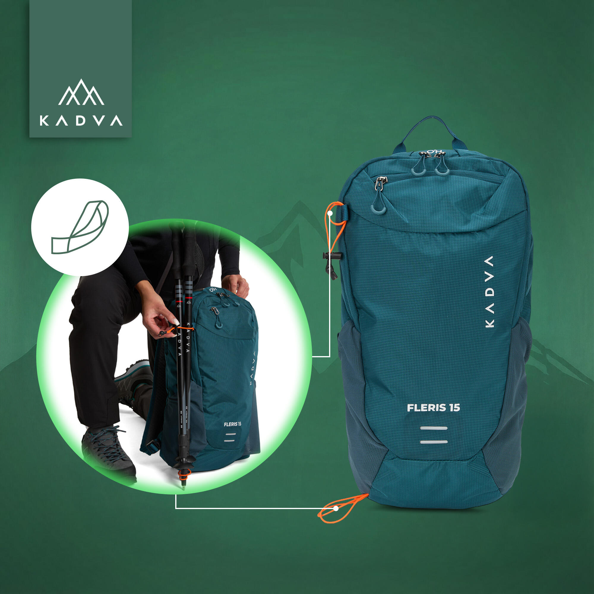 Sac à dos de randonnée KADVA Fleris 5/7