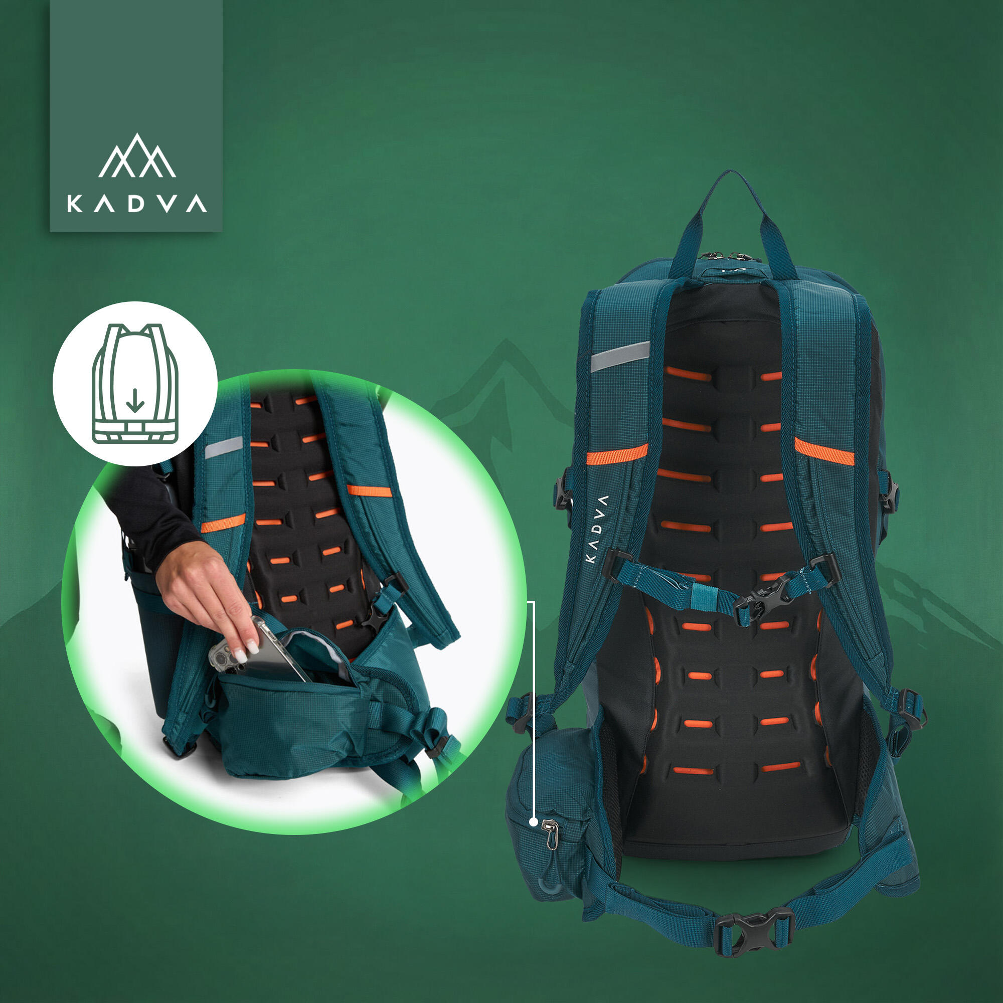 Mochila de senderismo KADVA Fleiro 30 l 4/7