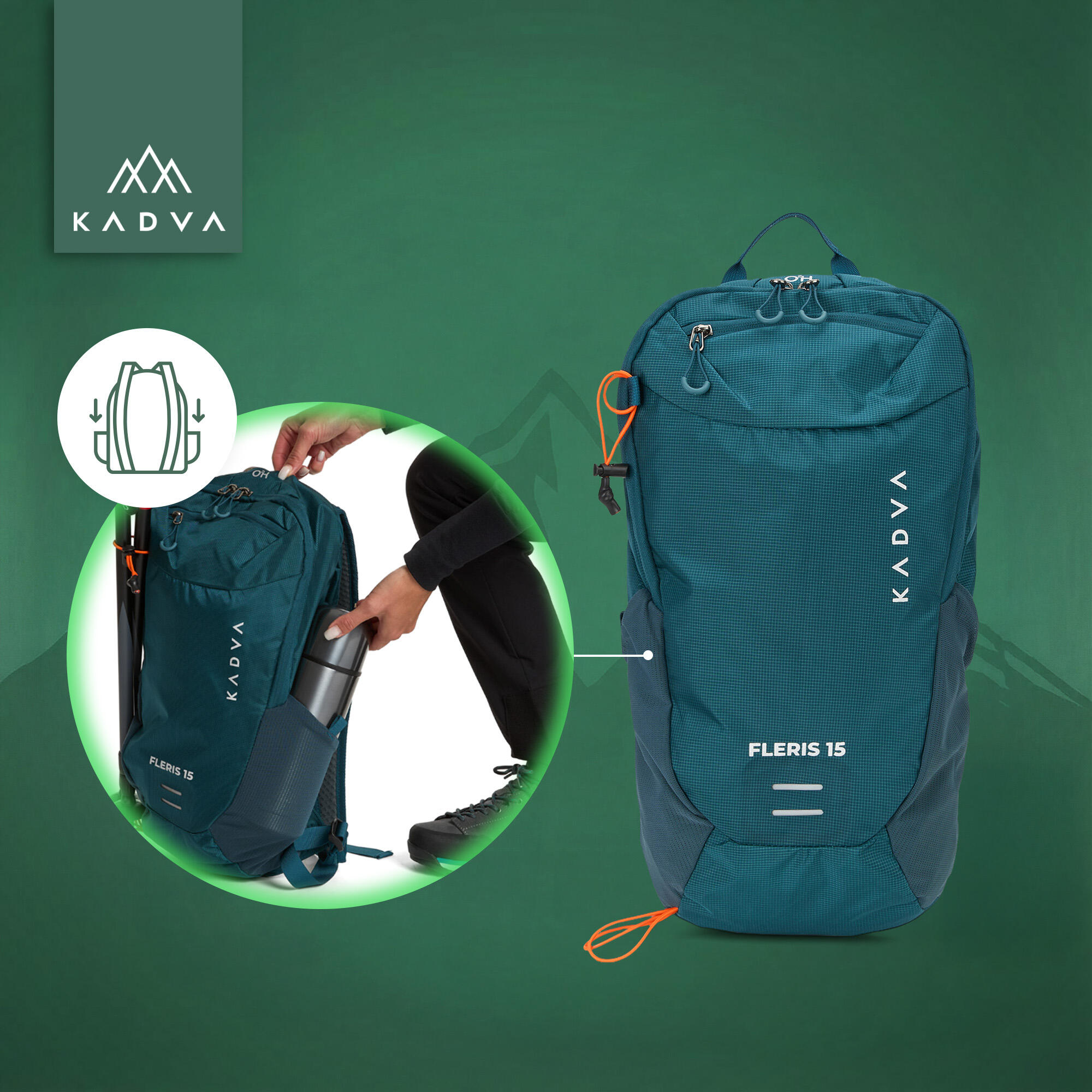 Sac à dos de randonnée KADVA Fleris 4/7
