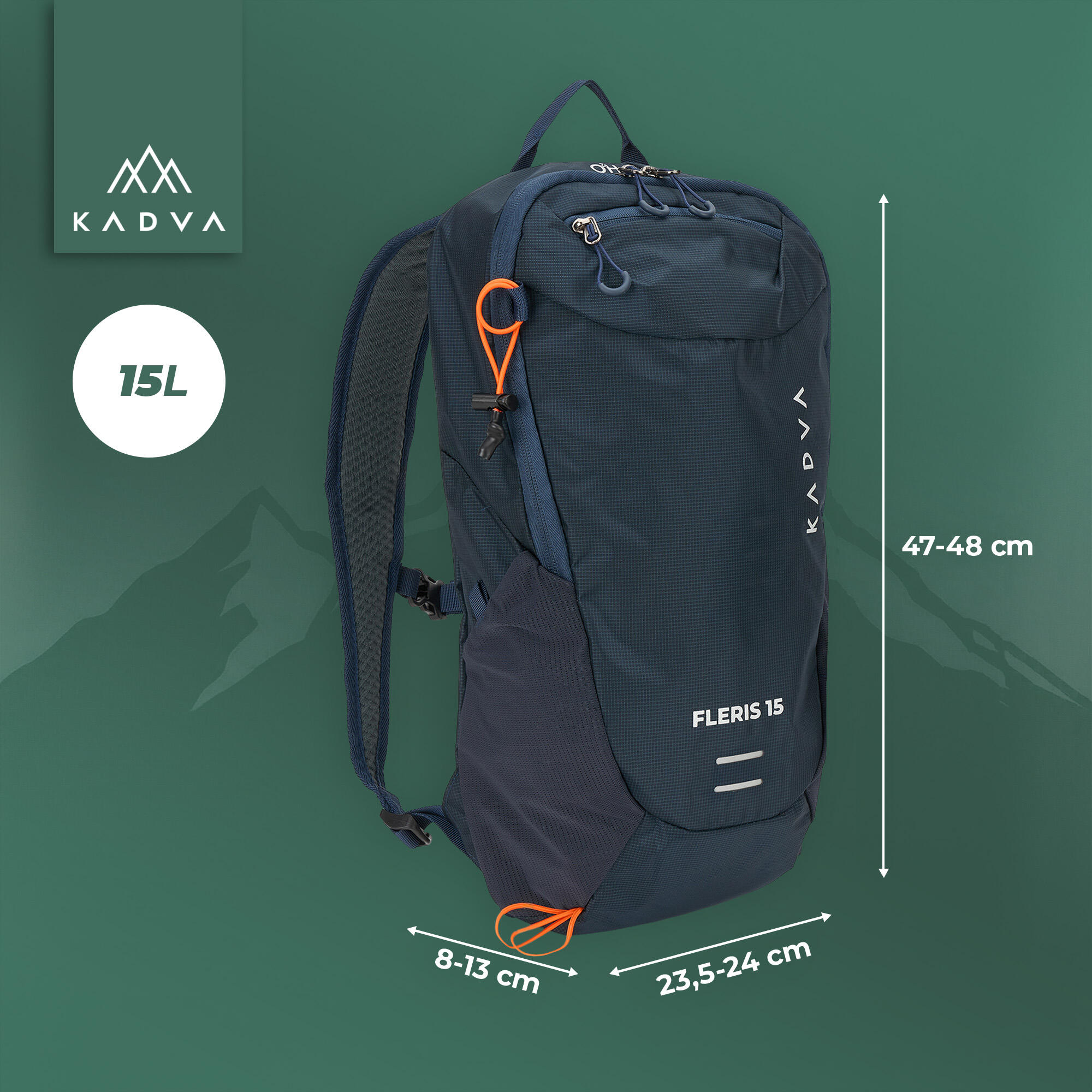 Mochila de turismo KADVA Fleris 2/7