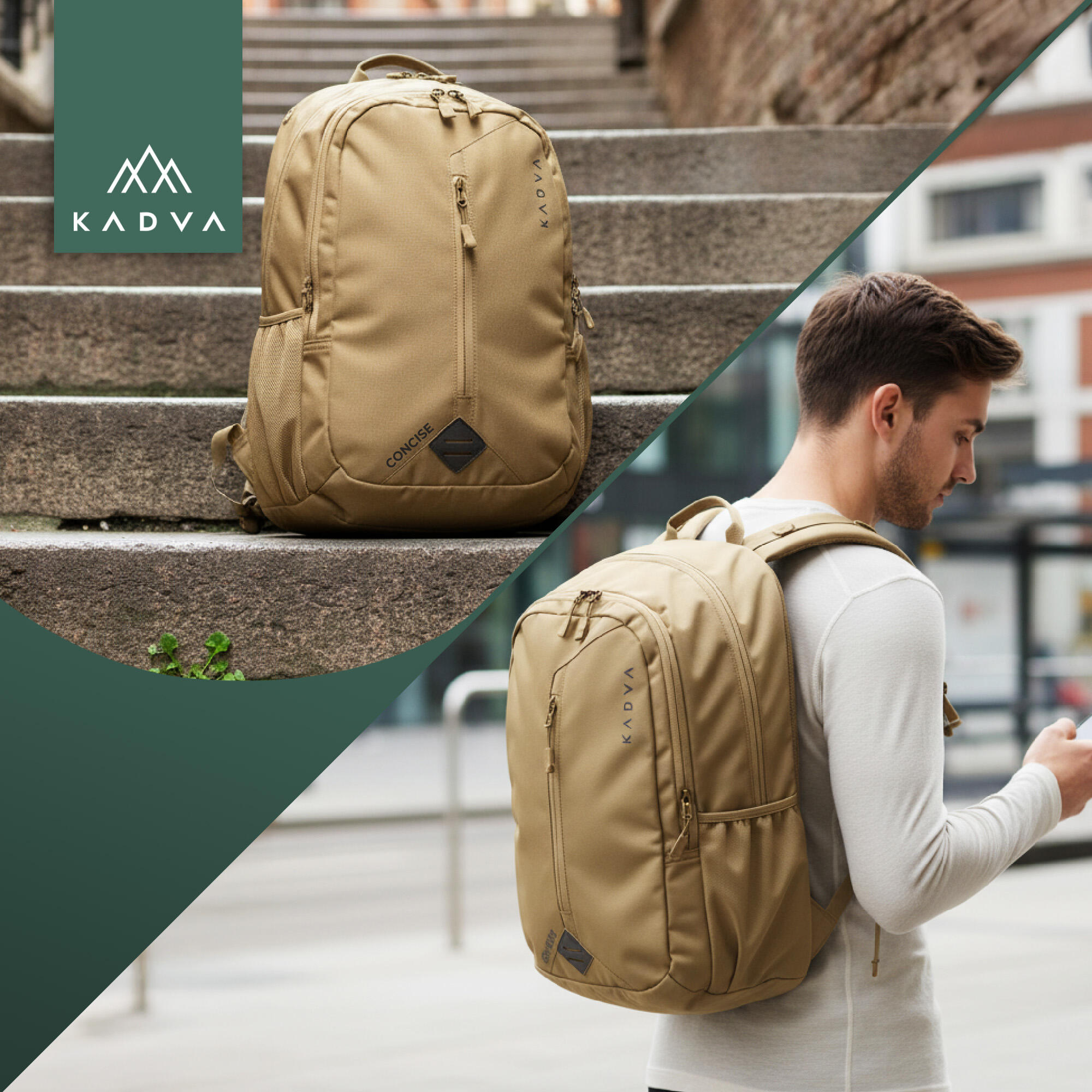 Mochila de trekking KADVA Concise 20 l areia 20 l 7/7