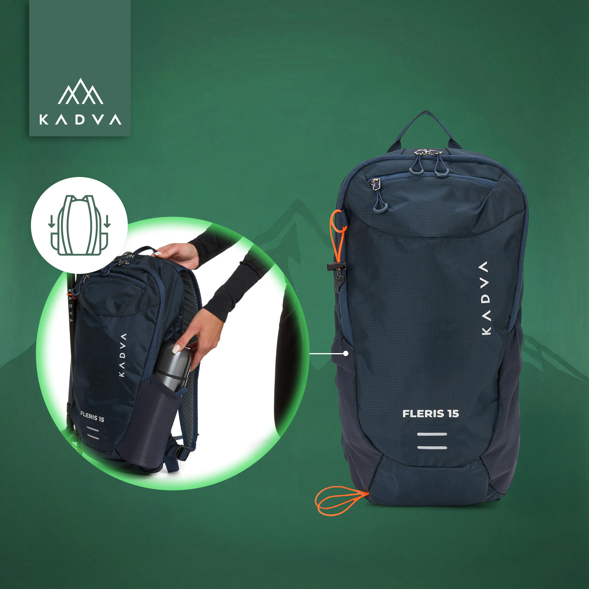 Mochila de turismo KADVA Fleris 5/7