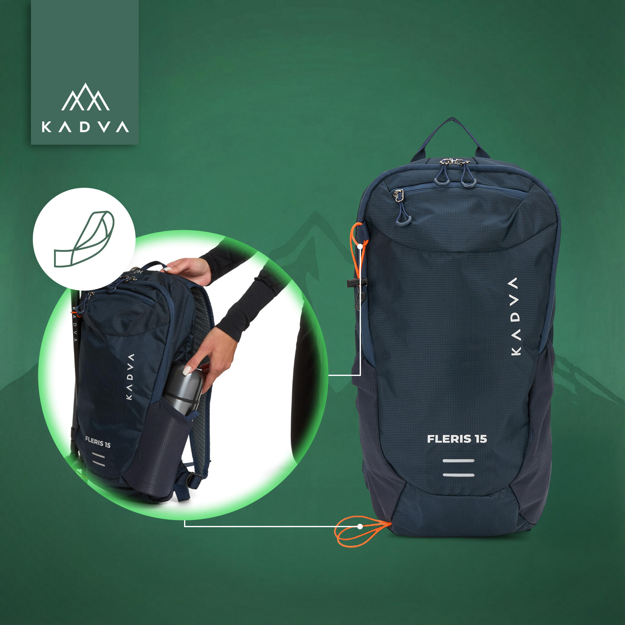 Mochila de turismo KADVA Fleris 4/7