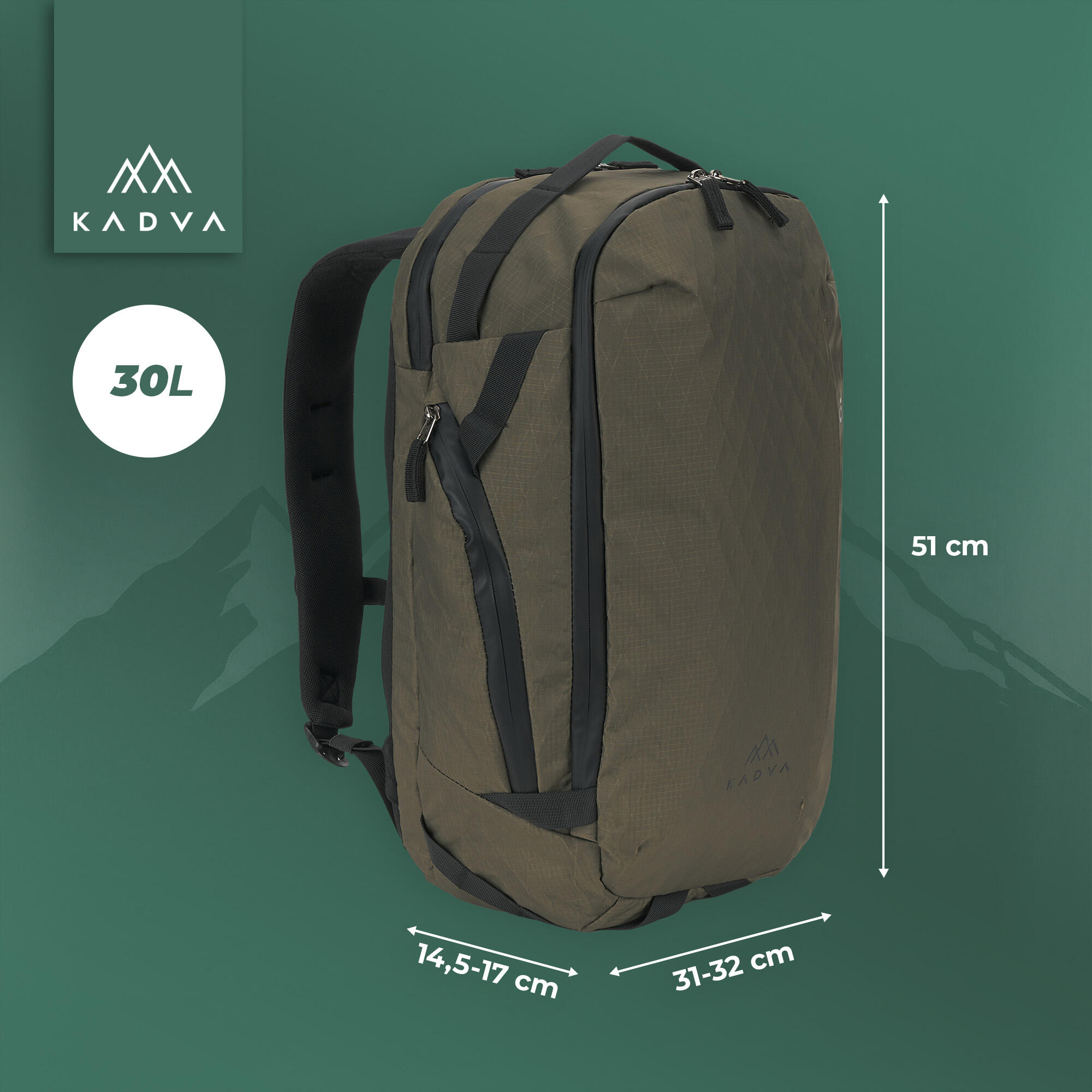 Mochila de trekking KADVA Glejt 2/7