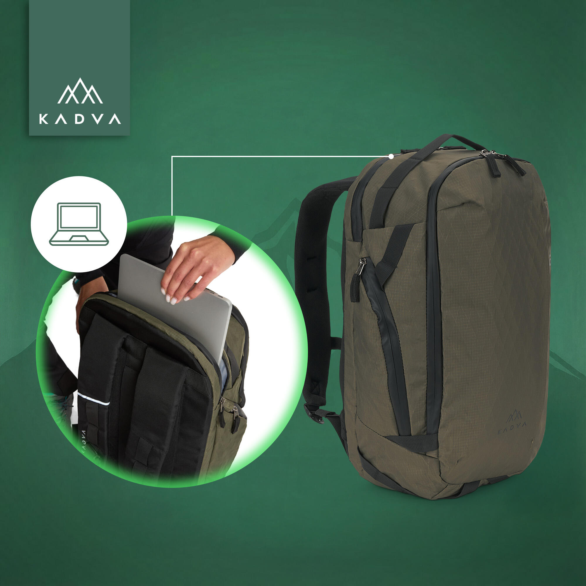 Mochila de trekking KADVA Glejt 5/7