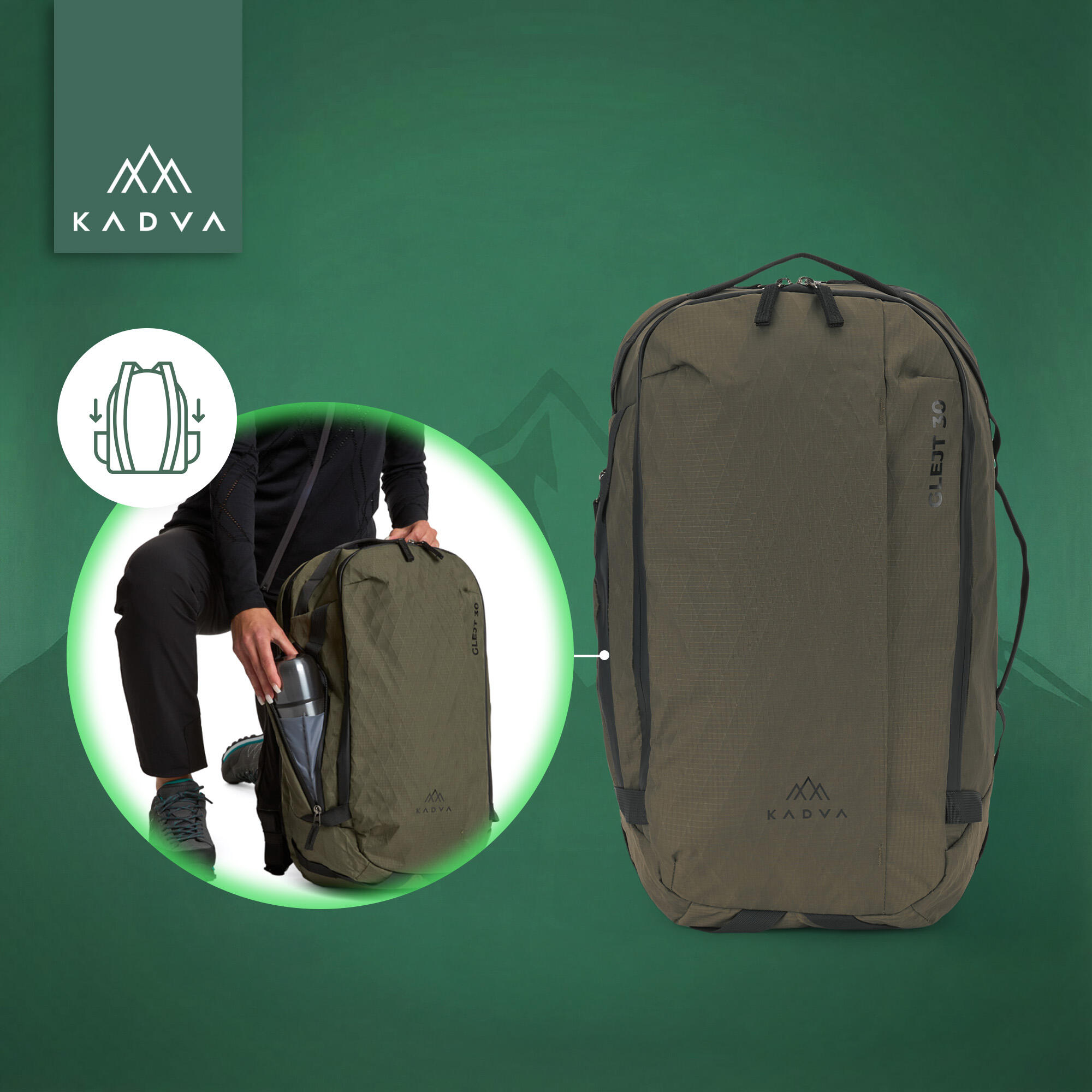 Mochila de trekking KADVA Glejt 4/7