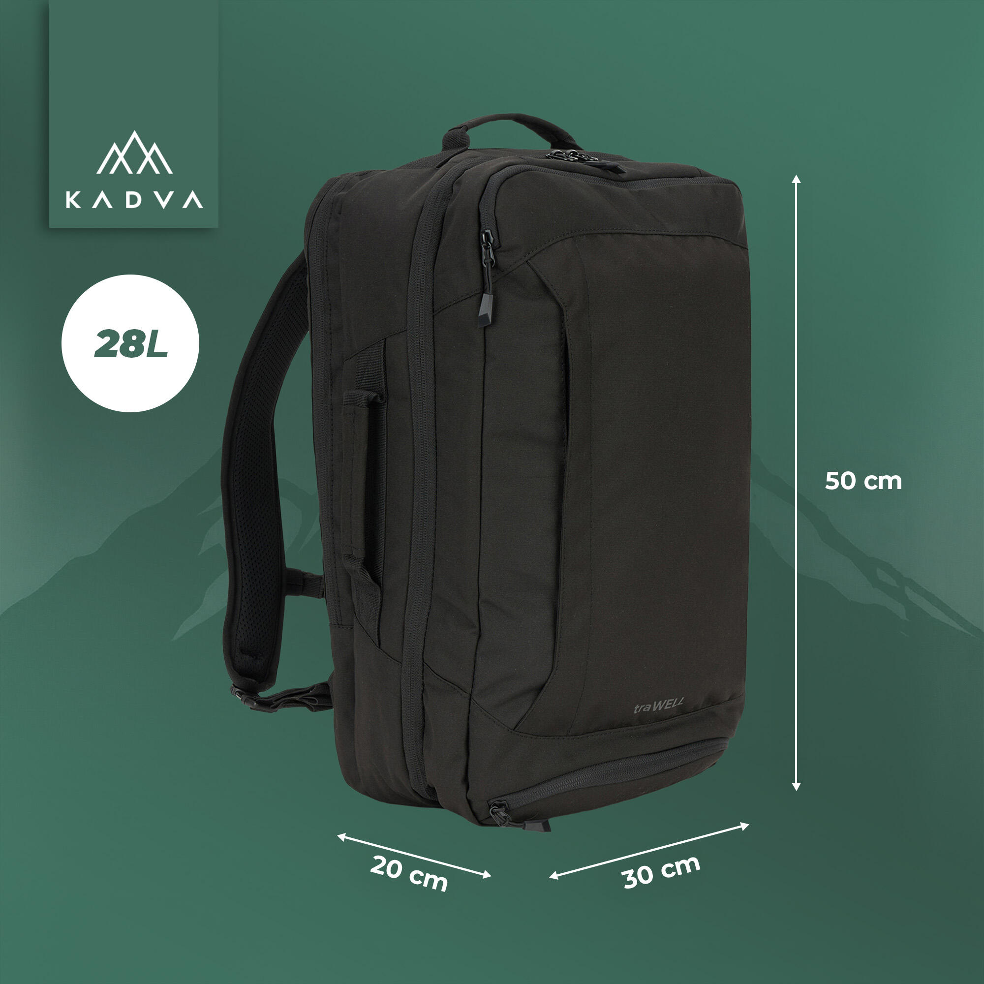 Mochila de turismo KADVA traWELL 28 l 2/7