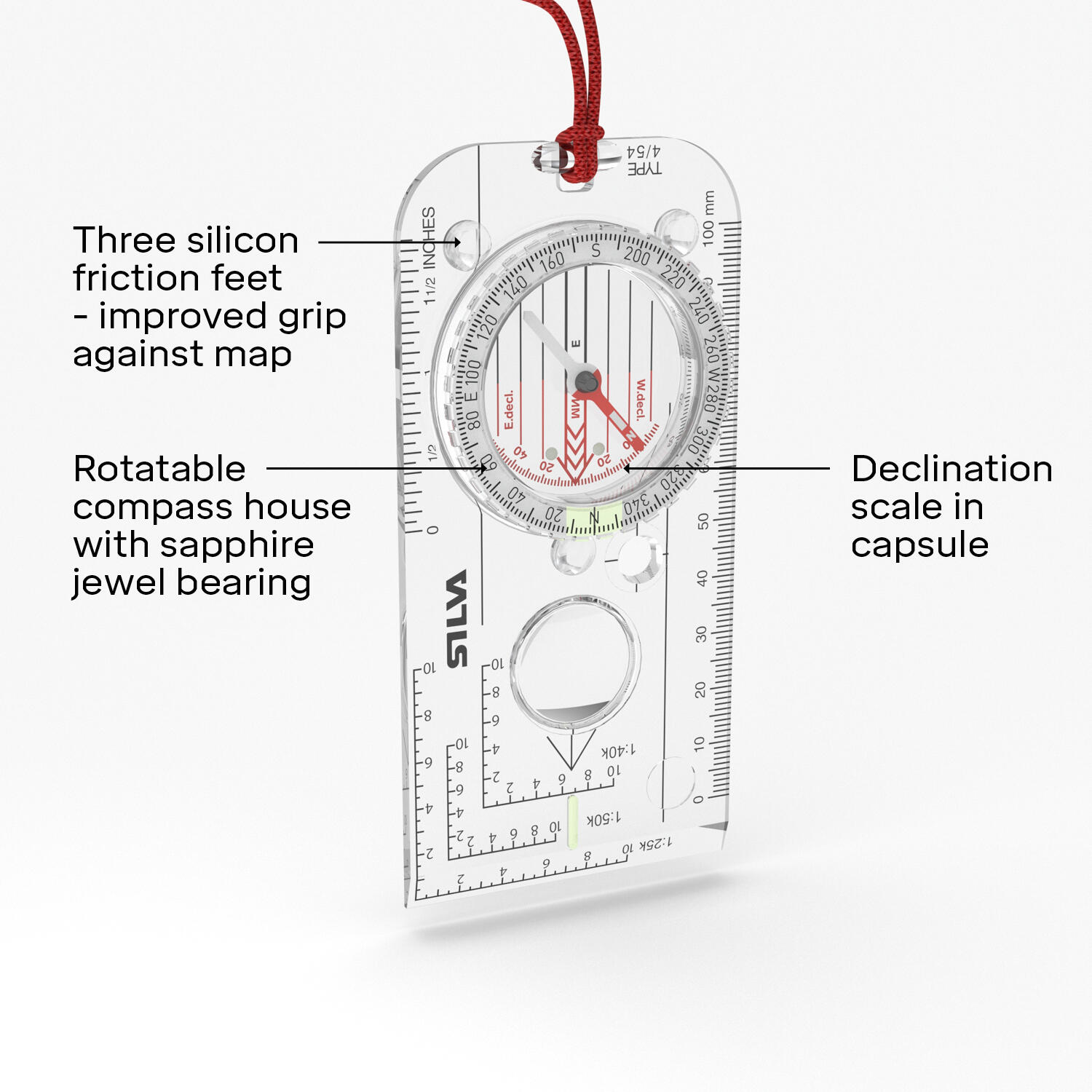Expedition 4 advanced navigation compass with 1:25k, 1:40k and 1:50k ...