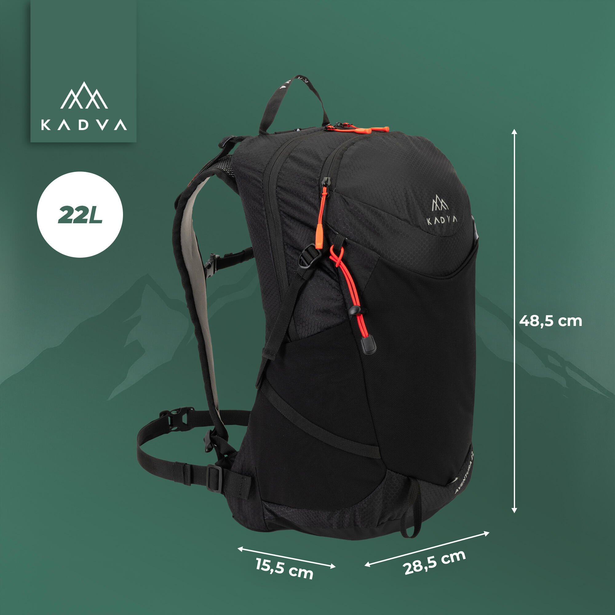 Zaino da trekking KADVA Aventura 22 l 2/7