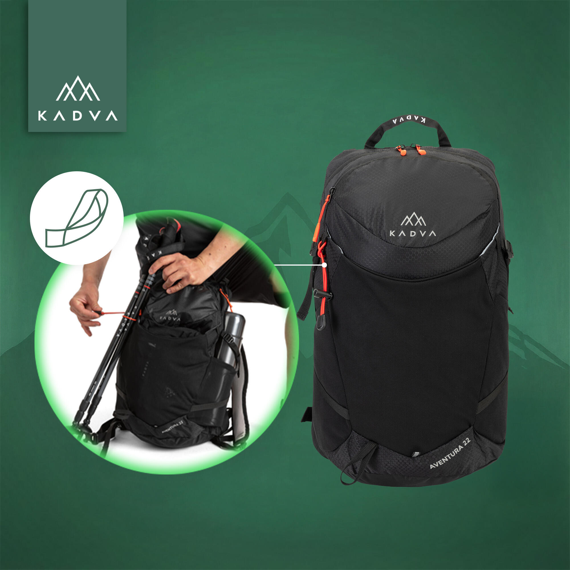 Zaino da trekking KADVA Aventura 22 l 5/7