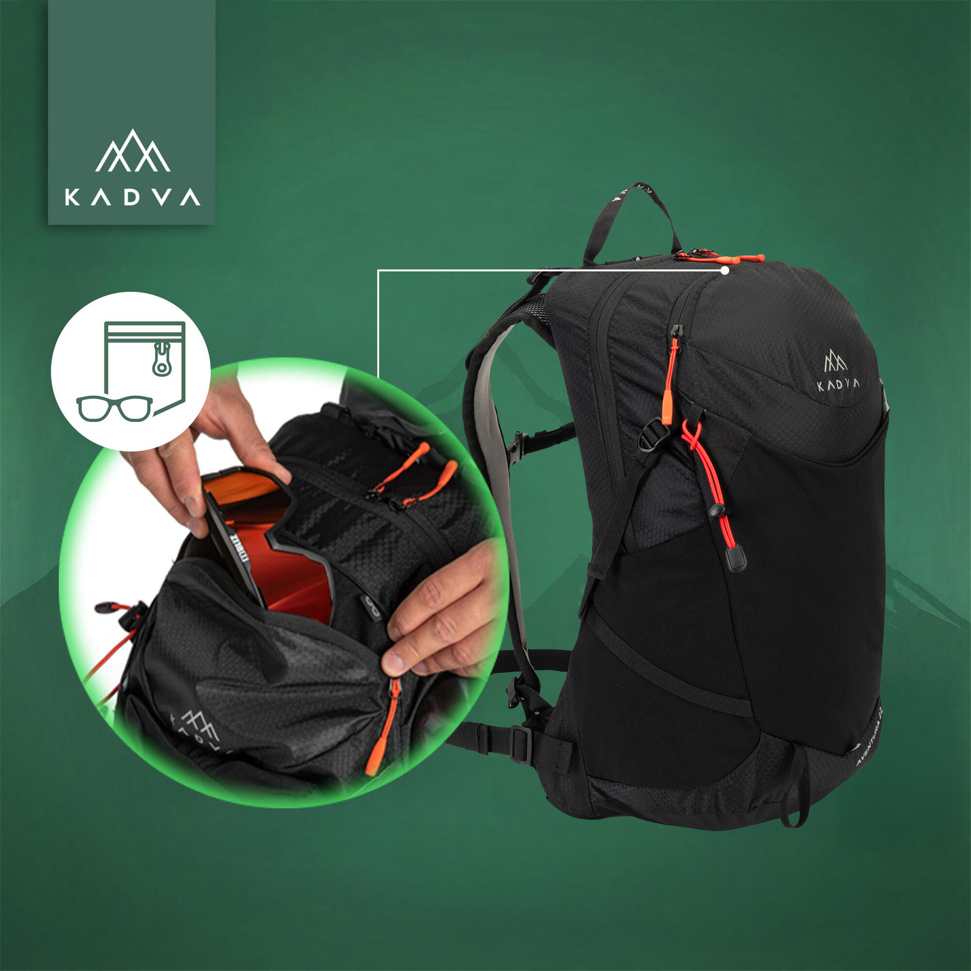 Zaino da trekking KADVA Aventura 22 l 4/7