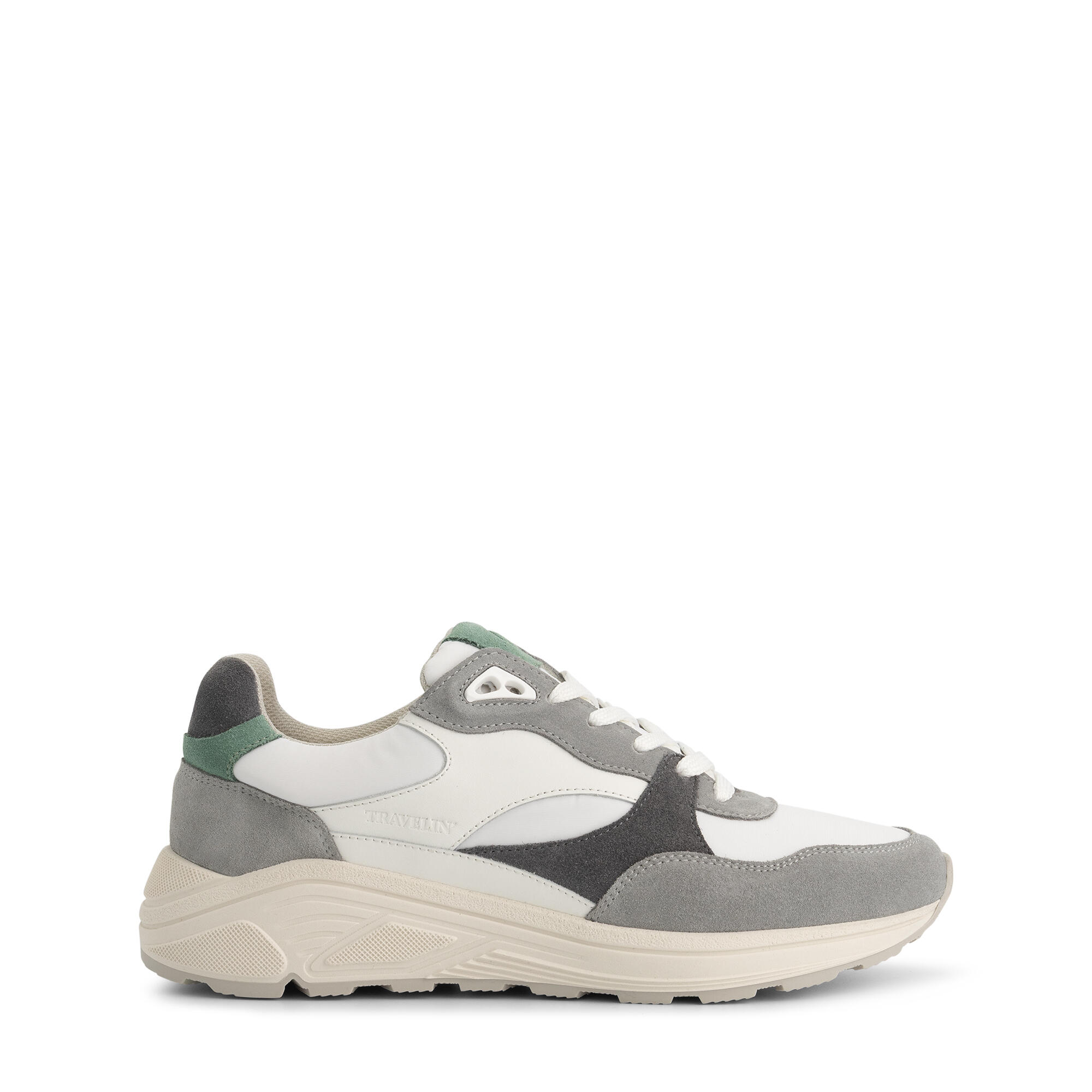 Rayleigh Donna - Sneakers - Pelle - Grigio/Verde 3/7