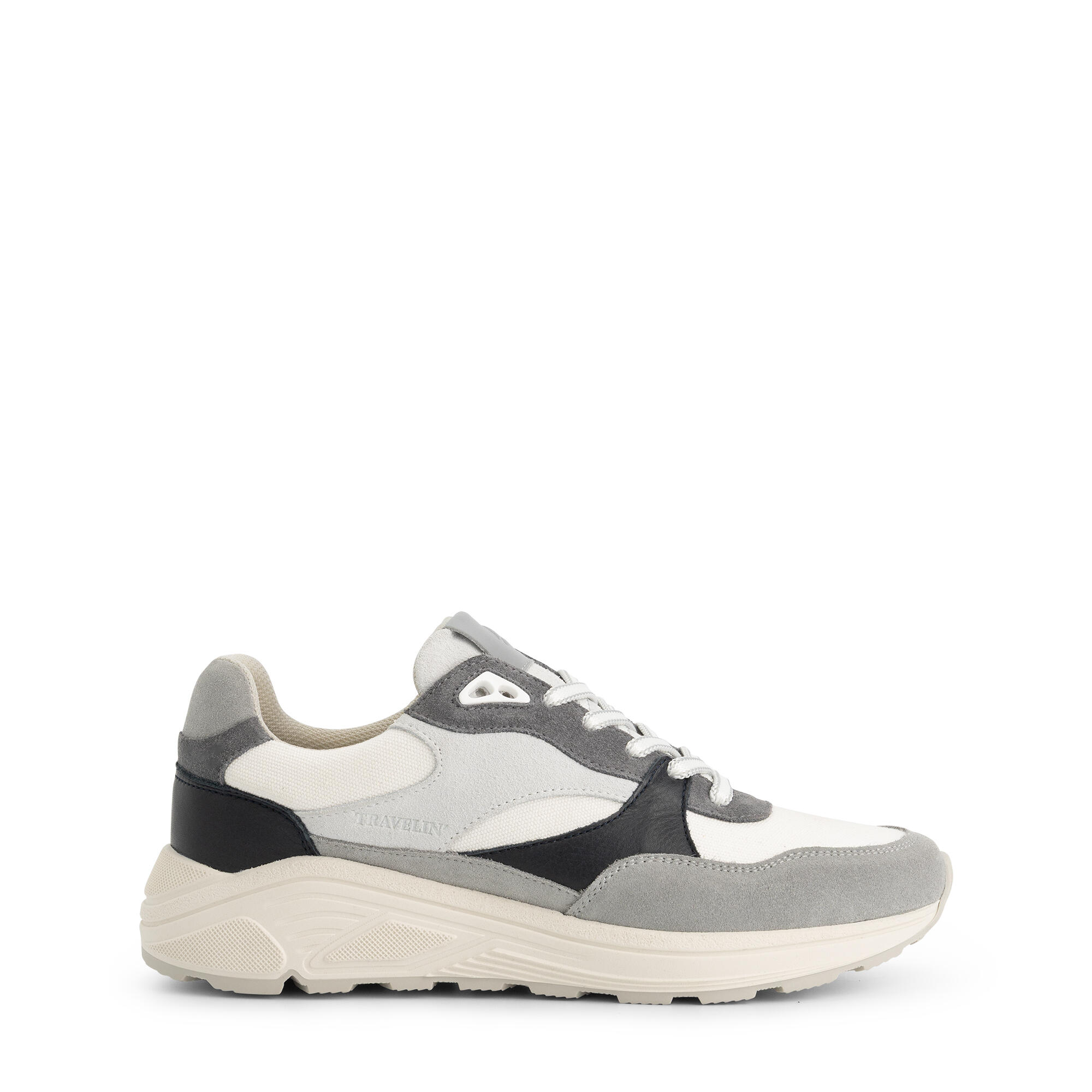 Ryde Uomo - Sneakers - Pelle e tela - Grigio/Blu 3/7