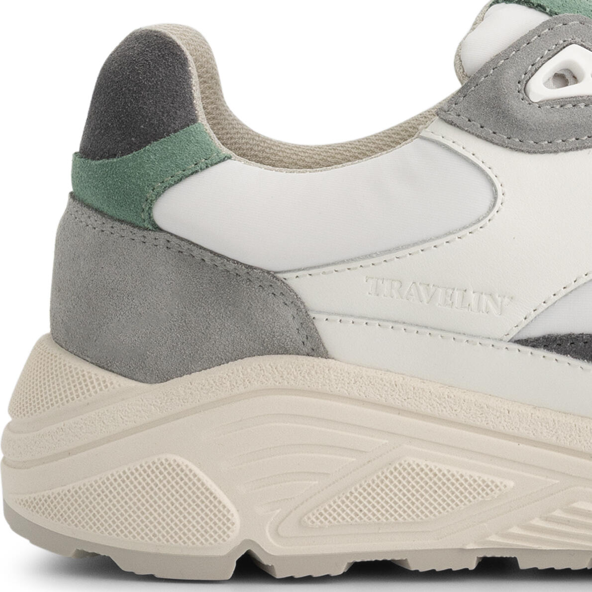 Rayleigh Donna - Sneakers - Pelle - Grigio/Verde 5/7