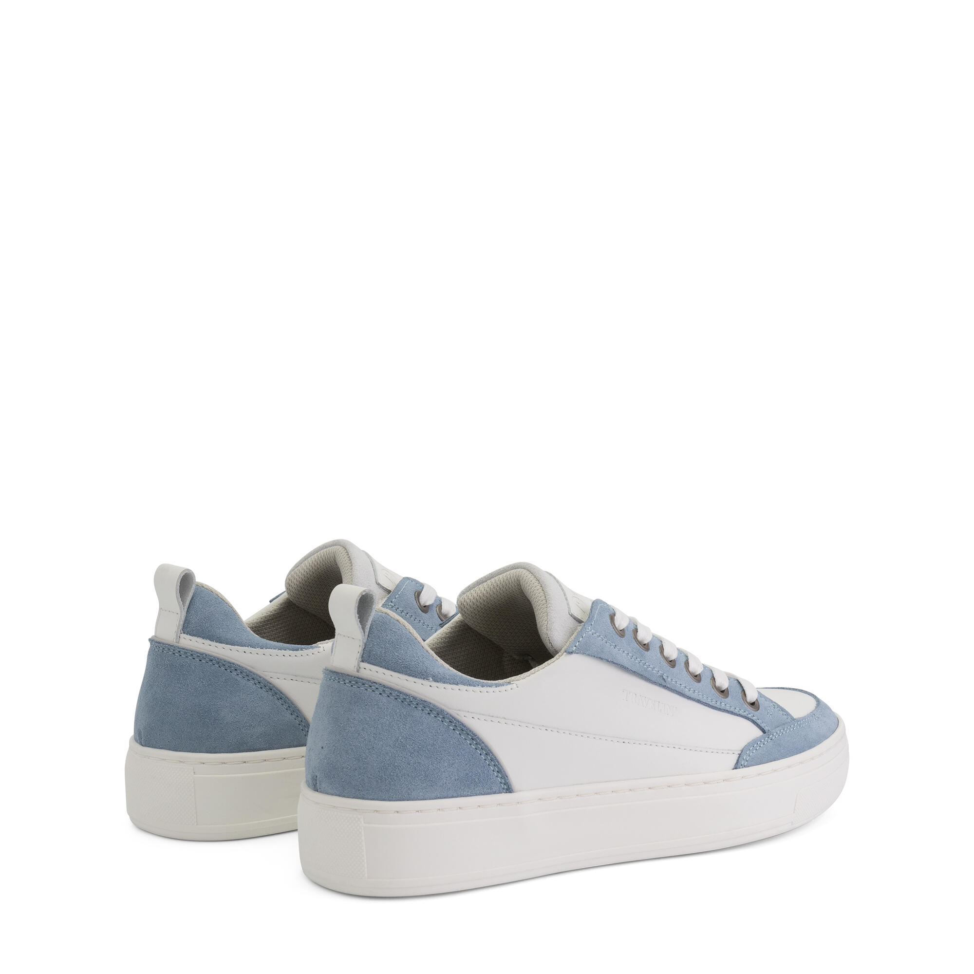 Caris Donna - Sneakers - Pelle - Bianco/Azzurro 2/7