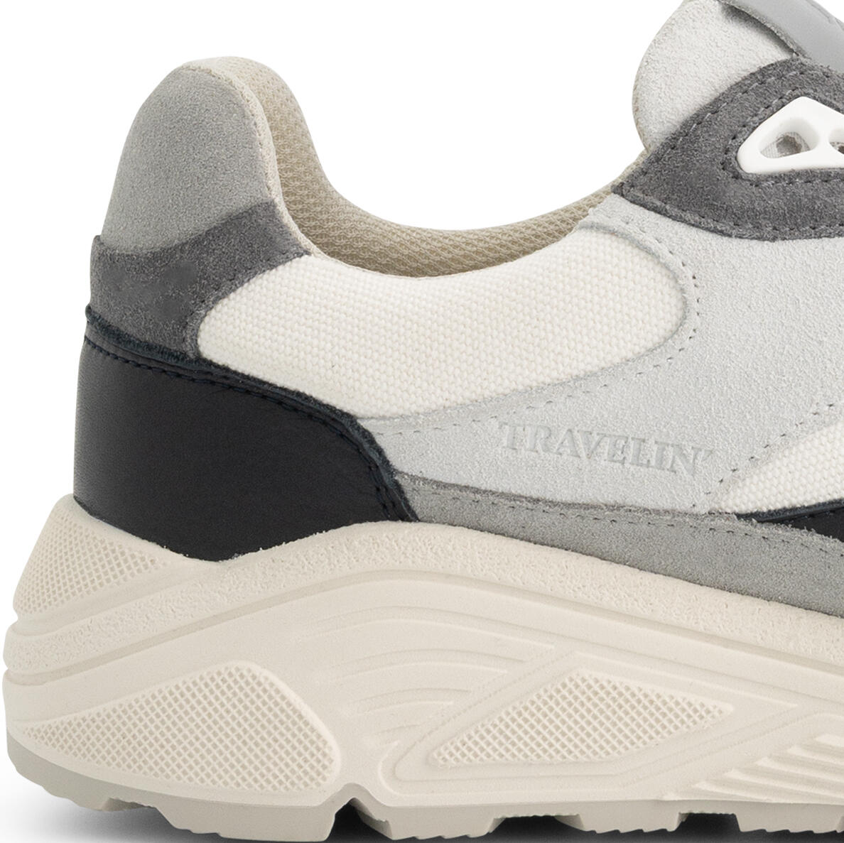 Ryde Uomo - Sneakers - Pelle e tela - Grigio/Blu 5/7